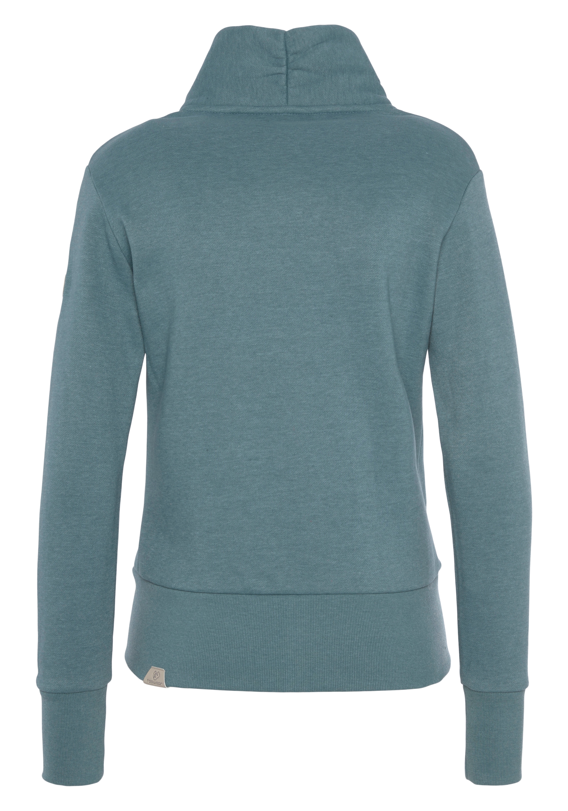 Ragwear Sweatshirt »ALIZZE«, mit asymetrischem Reissverschluss und Schalkragen