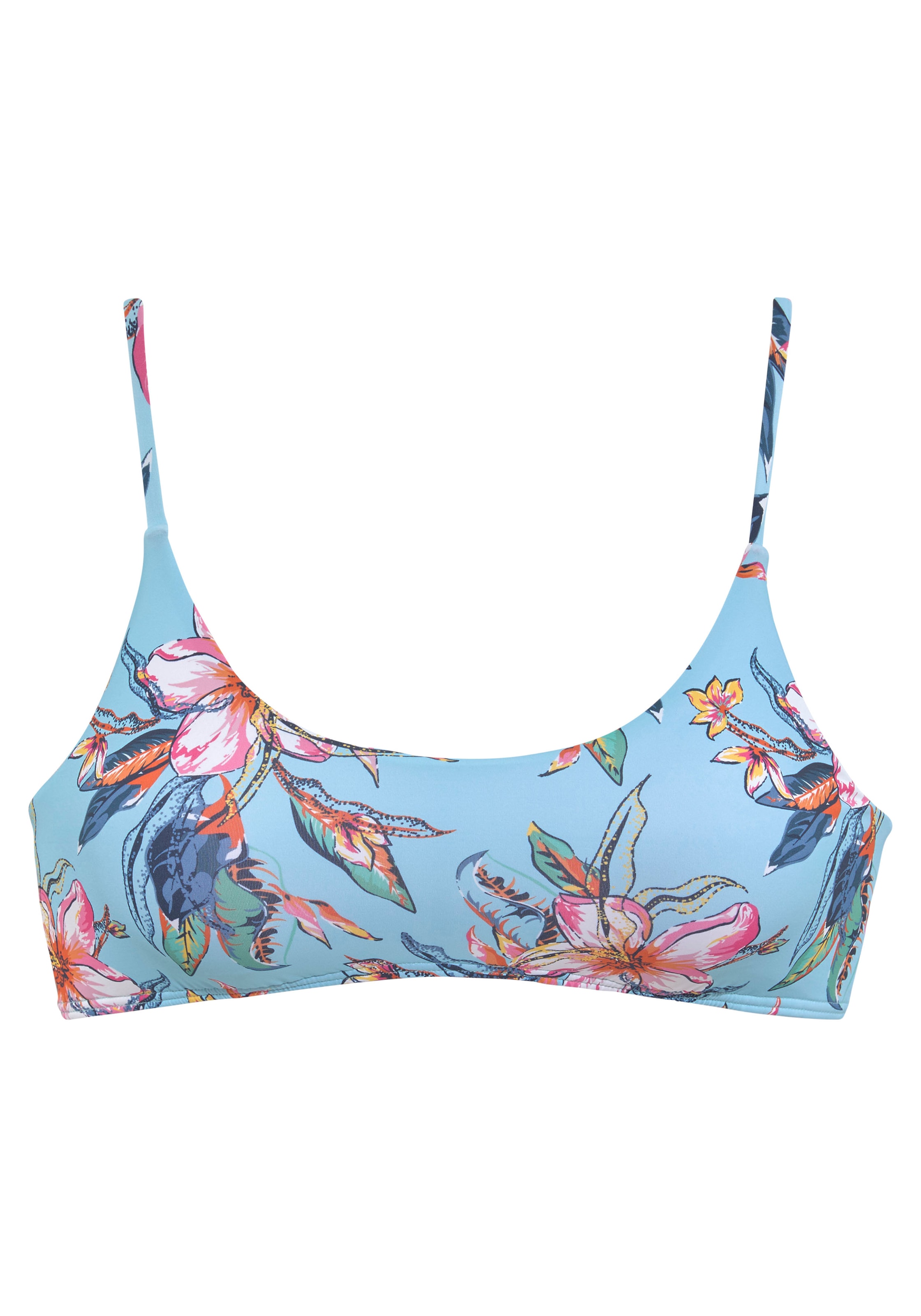 LASCANA Bustier-Bikini-Top »Malia«, mit tropischem Print