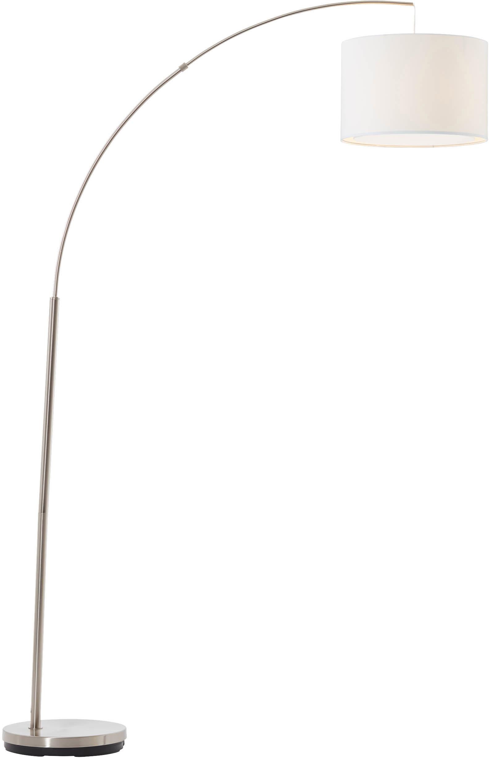 Bogenlampe »Clarie«, 1 flammig-flammig, 1,8m Höhe, E27 max. 60W, eisen/weiss,...