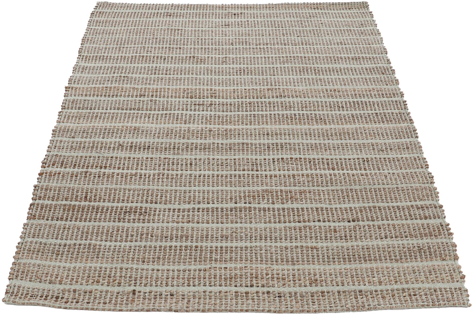 carpetfine Teppich »Lara«, rechteckig, 6 mm Höhe, Wendeteppich aus Jute/Baumwolle, Wohnzimmer