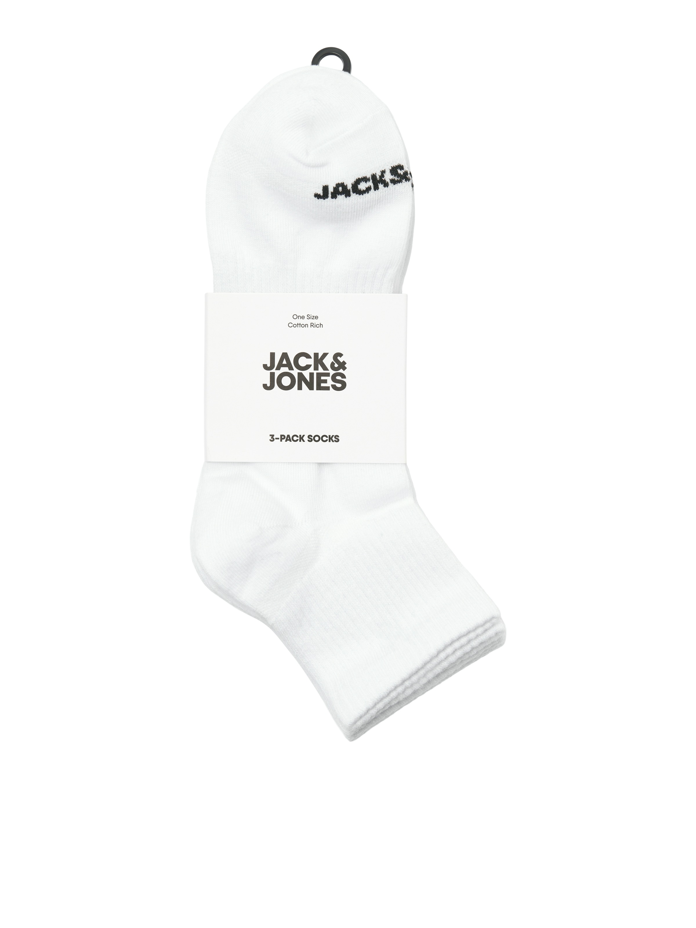 Jack & Jones Freizeitsocken »JACLUCA SHORT TENNIS SOCKS 3 PACK NOOS«, (Packung, 3 Paar)