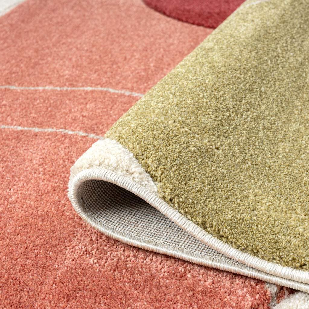 Carpet City Teppich »BONITO 7158«, rechteckig, 11 mm Höhe, Läufer, Flachflor, Hochtief-Muster/ 3D-Effekt, Geo-Muster, Wohnzimmer