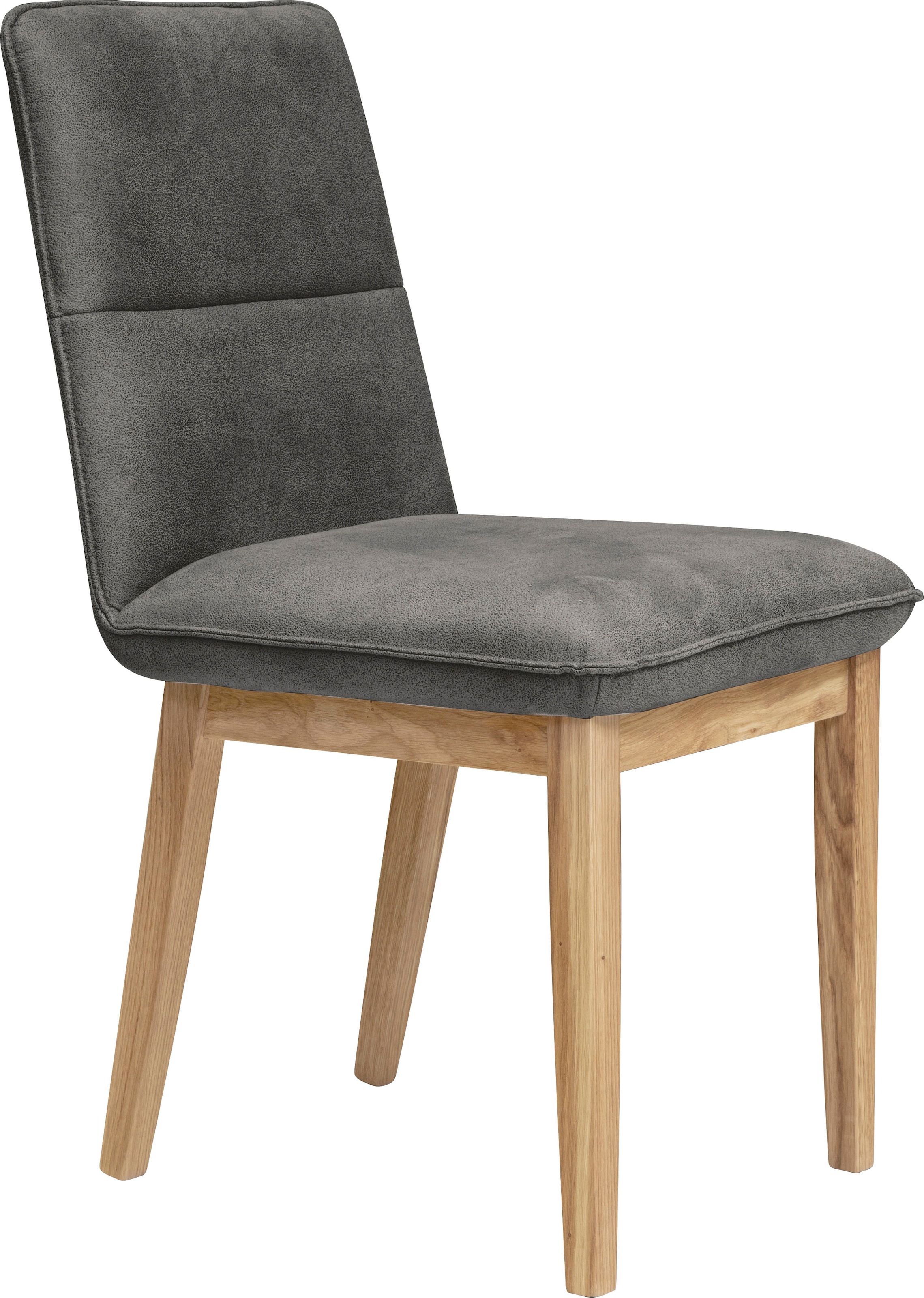 Home affaire Esszimmerstuhl »Beluna Polsterstuhl Esszimmer Bestseller«, (Set), 2 St., Luxus-Microfaser in Lederoptik, Gestell und Beine aus massiver Eiche modernes Landhaus