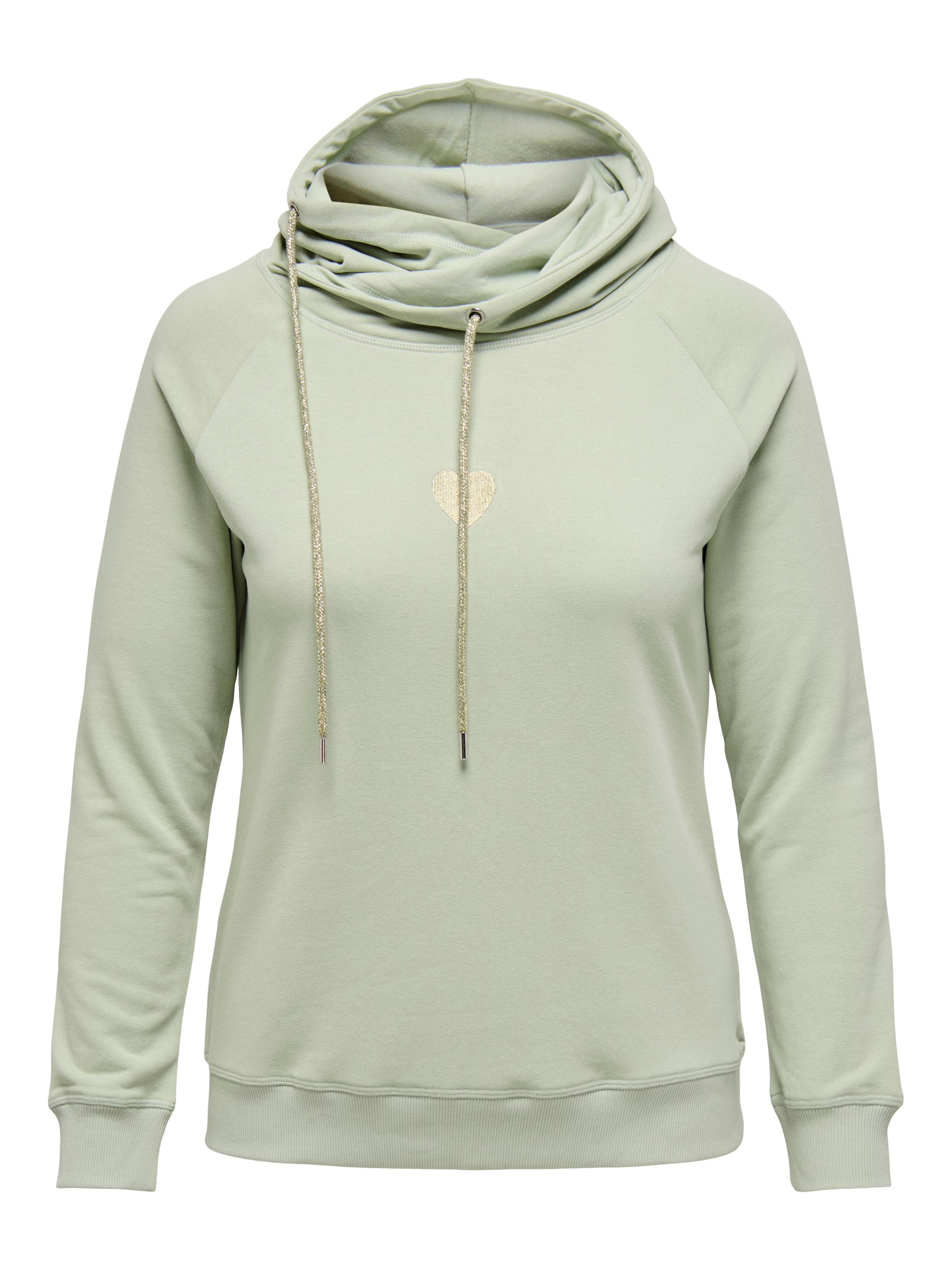 Image of ONLY CARMAKOMA Kapuzensweatshirt "CARMADDIE L/S HOODIE SWT JRS", mit Glitzerstickerei