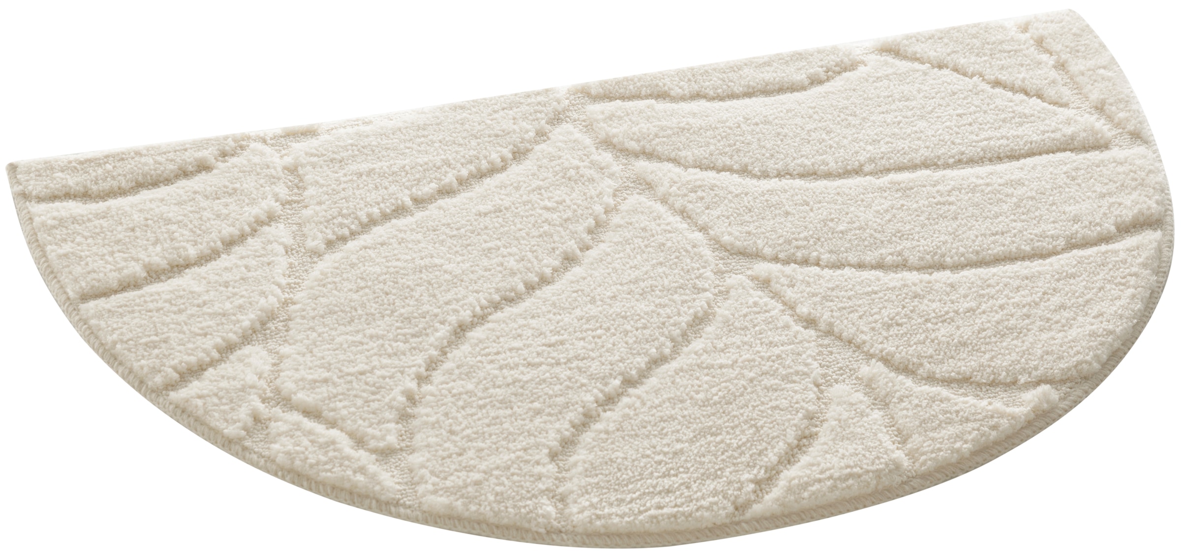 my home Badematte »Epense, Badvorleger, Badezimmer Teppich, Duschmatte mit Blattstruktur«, rutschhemmend beschichtet, fussbodenheizungsgeeignet-schnell trocknend, Badteppich, Uni, Blätter, Hoch-Tief, verschiedene Farben und Grössen