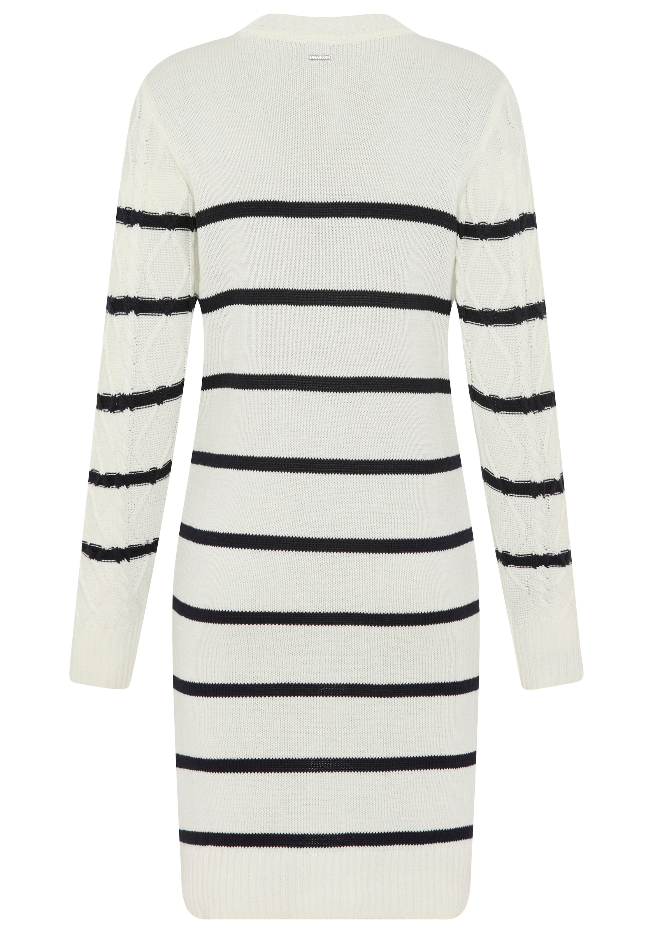 Laura Scott Robe en tricot mit Zopfstrickmuster und Zierknöpfen - NEUE KOLLEKTION