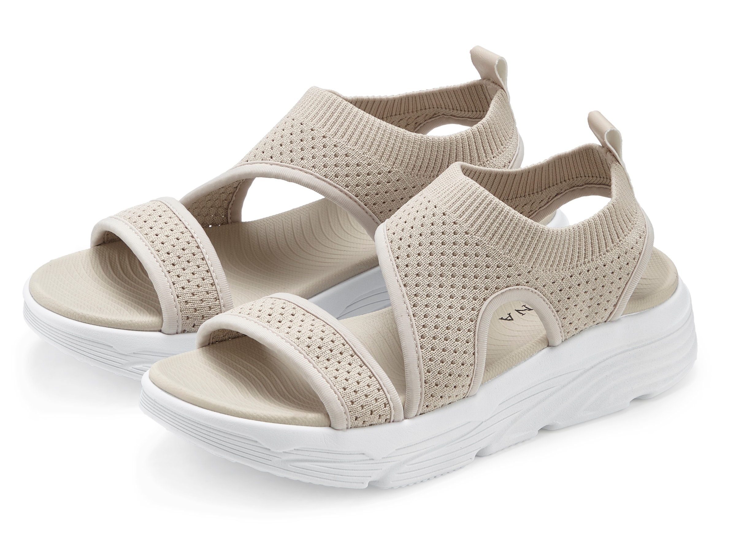 Image of LASCANA Sandale "Sommerschuh" Sandalette, Sommerschuh aus elastischem Textil besonders leicht VEGAN