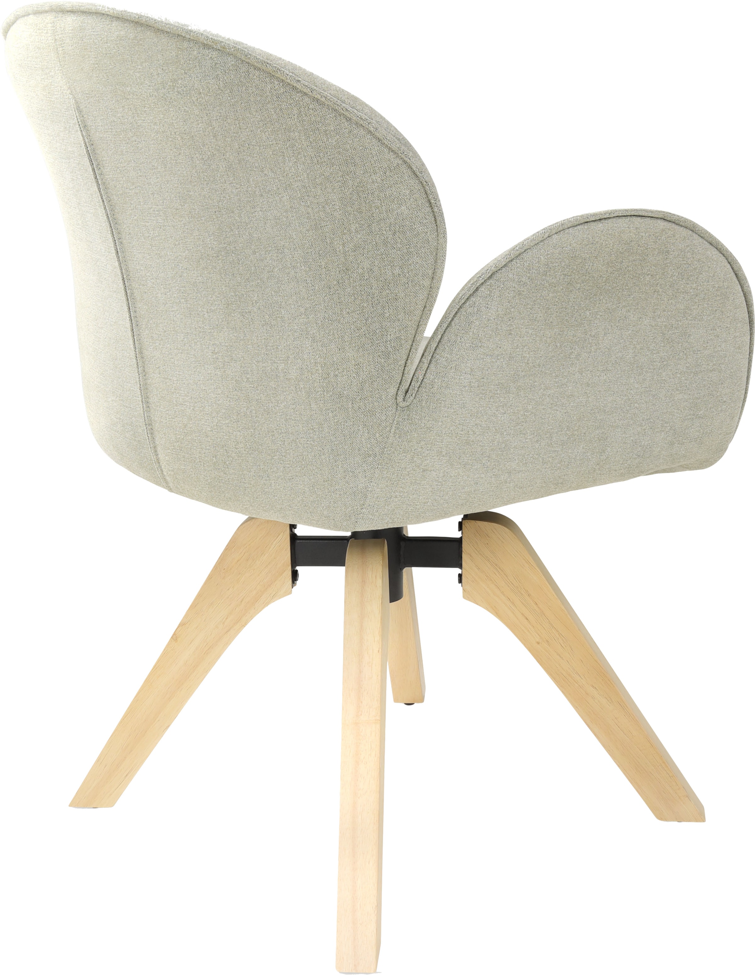 TOM TAILOR HOME Chaise avec accoudoirs »WINGS ARMCHAIR« (Set) 2 cuismit Armlehnen, drehbar, Rückholfunktion, Massivholzgestell