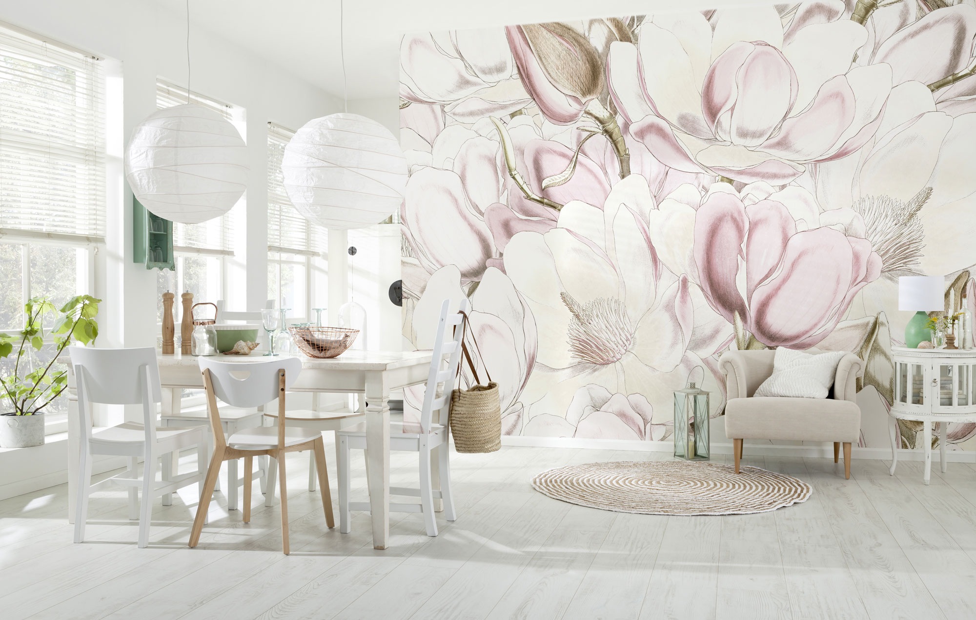 Image of Komar Fototapete "Vlies Fototapete - Petals - Grösse 350 x 250 cm" Motiv bedruckt glatt