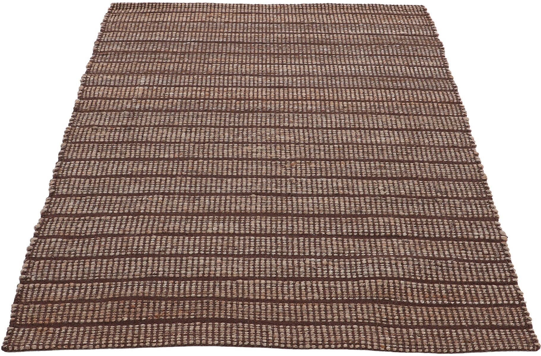 carpetfine Teppich »Lara«, rechteckig, 6 mm Höhe, Wendeteppich aus Jute/Baumwolle, Wohnzimmer