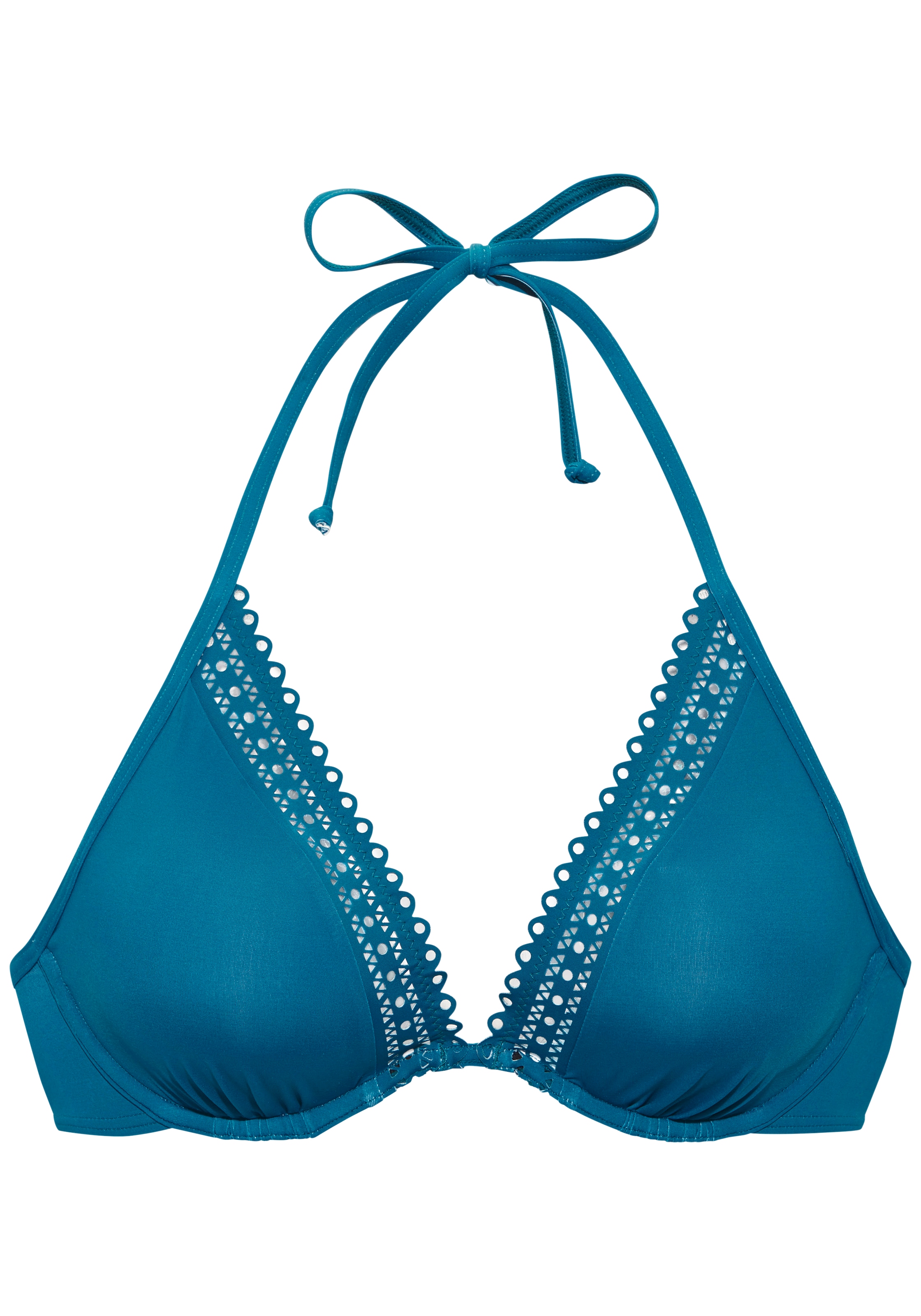 s.Oliver Haut de bikini à armatures »Aiko« mit Häkeloptik