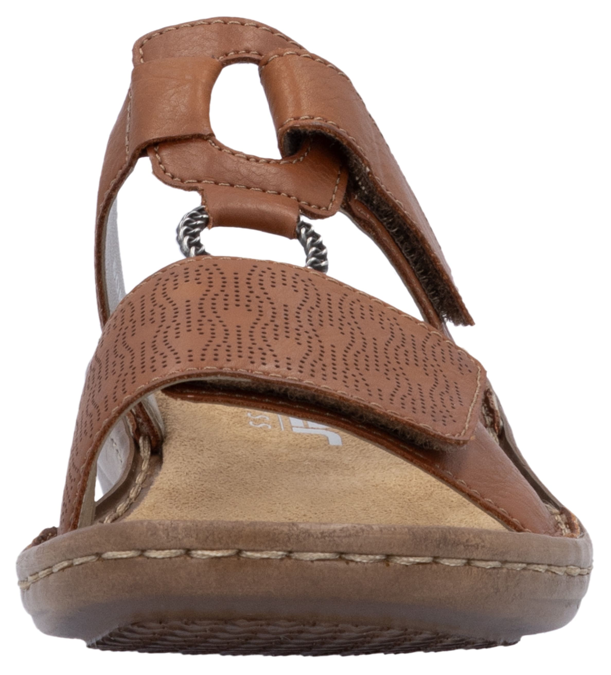 Rieker Pantolette  chaussure d'été, chaussure de plage, chaussure à scratch avec perforations