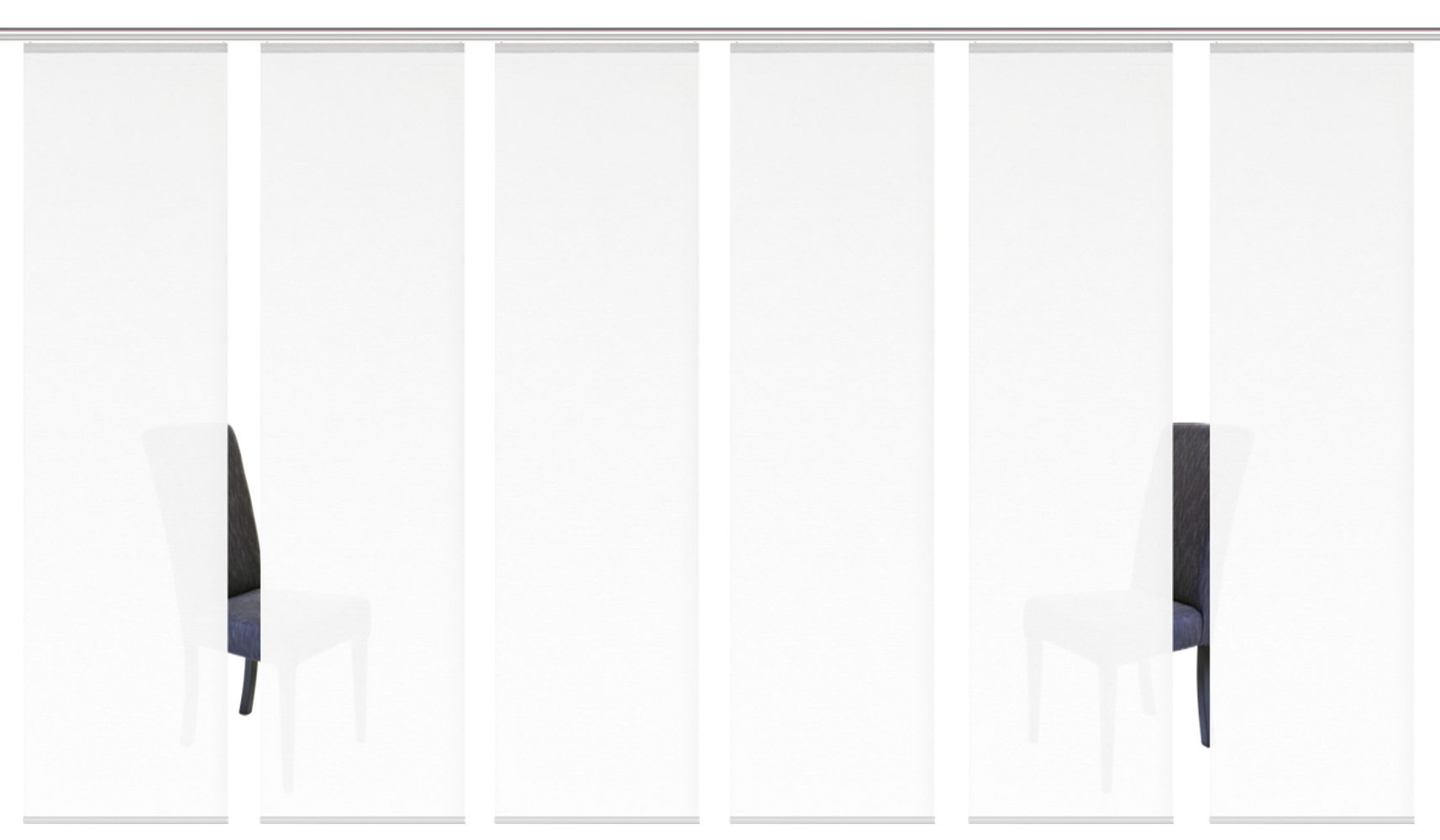 Image of HOME WOHNIDEEN Schiebegardine »ROMA«, (6 St.), HxB: 245x60, inkl. Befestigungszubehör bei Ackermann Versand Schweiz