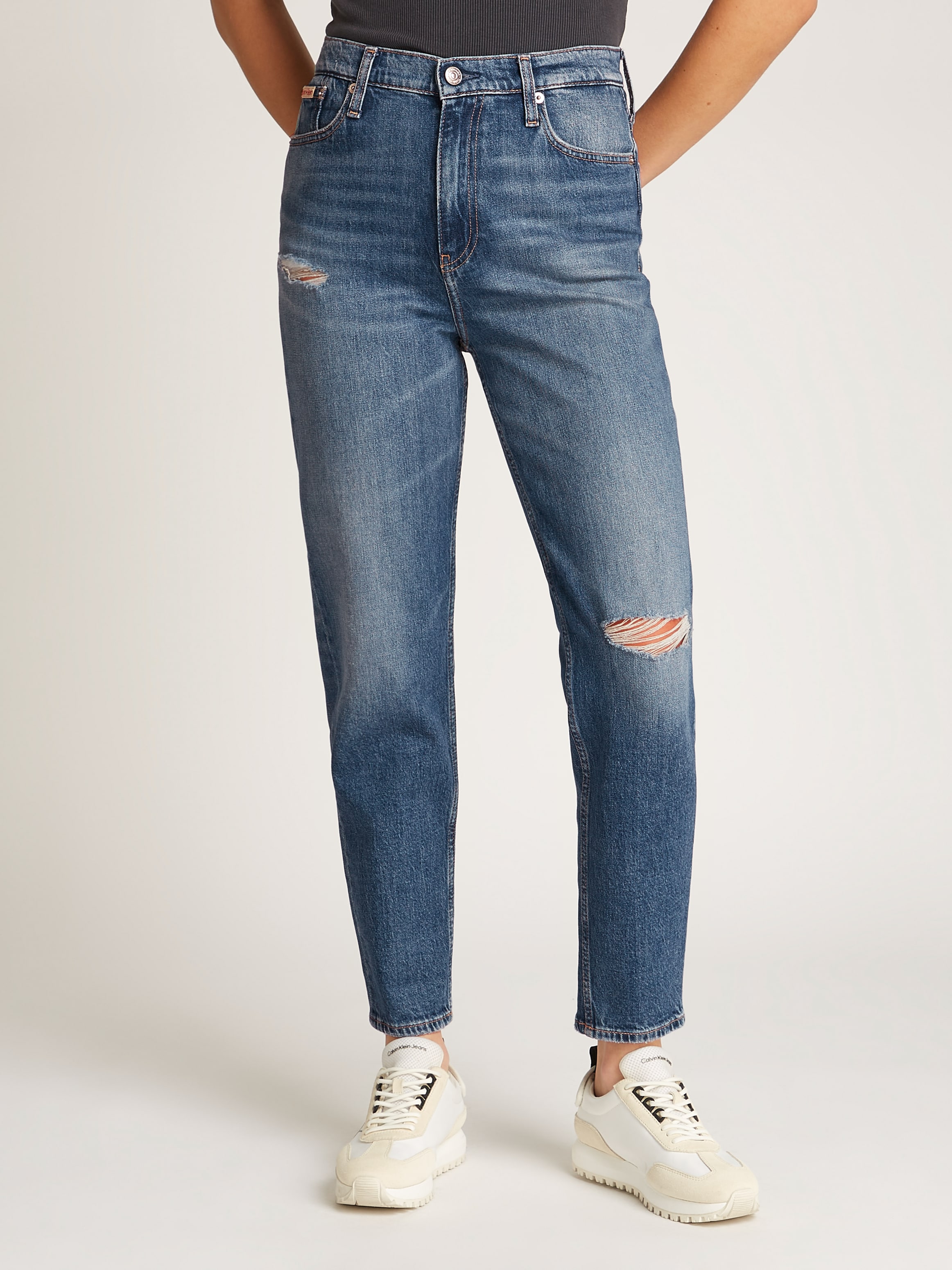 Calvin Klein Jeans Mom-Jeans »MOM JEAN«, mit Rissen