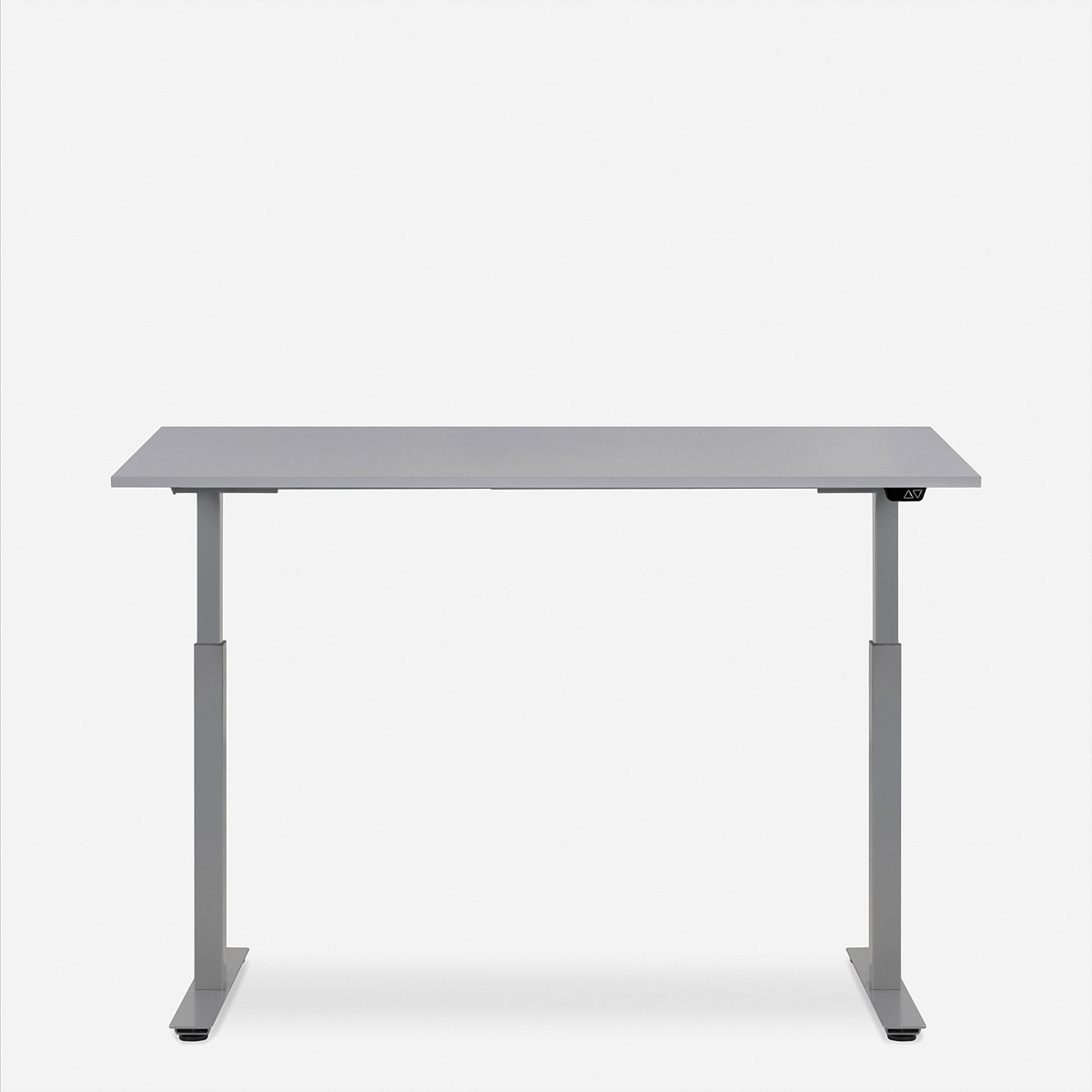 Schreibtische »WRK21 Schreibtisch Smart 100 x 60 cm, Höhenverstellbar, Grau Uni / Grau«
