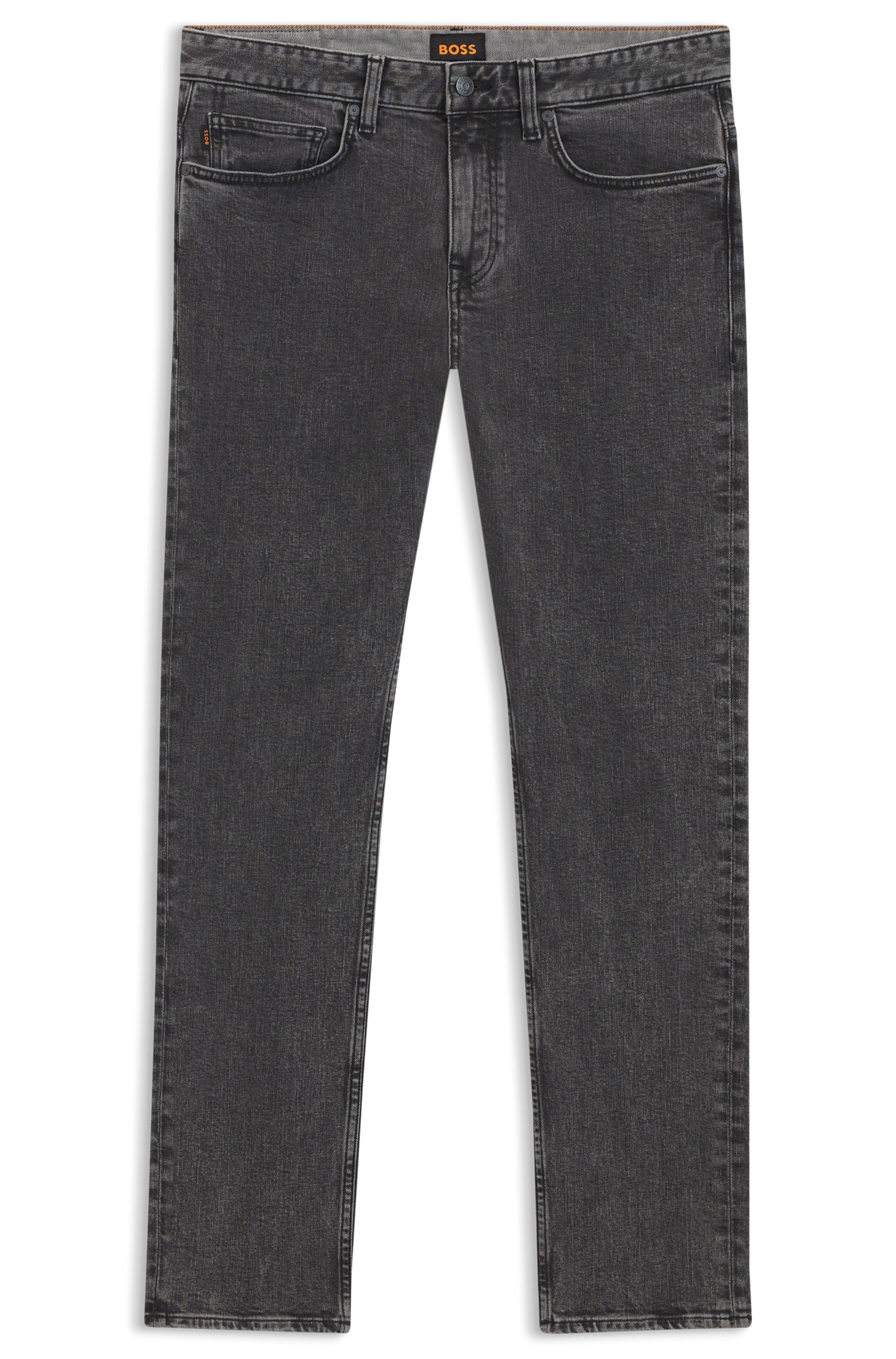 BOSS ORANGE Slim-fit-Jeans »DELAWARE BO« mit BOSS Leder-Badge
