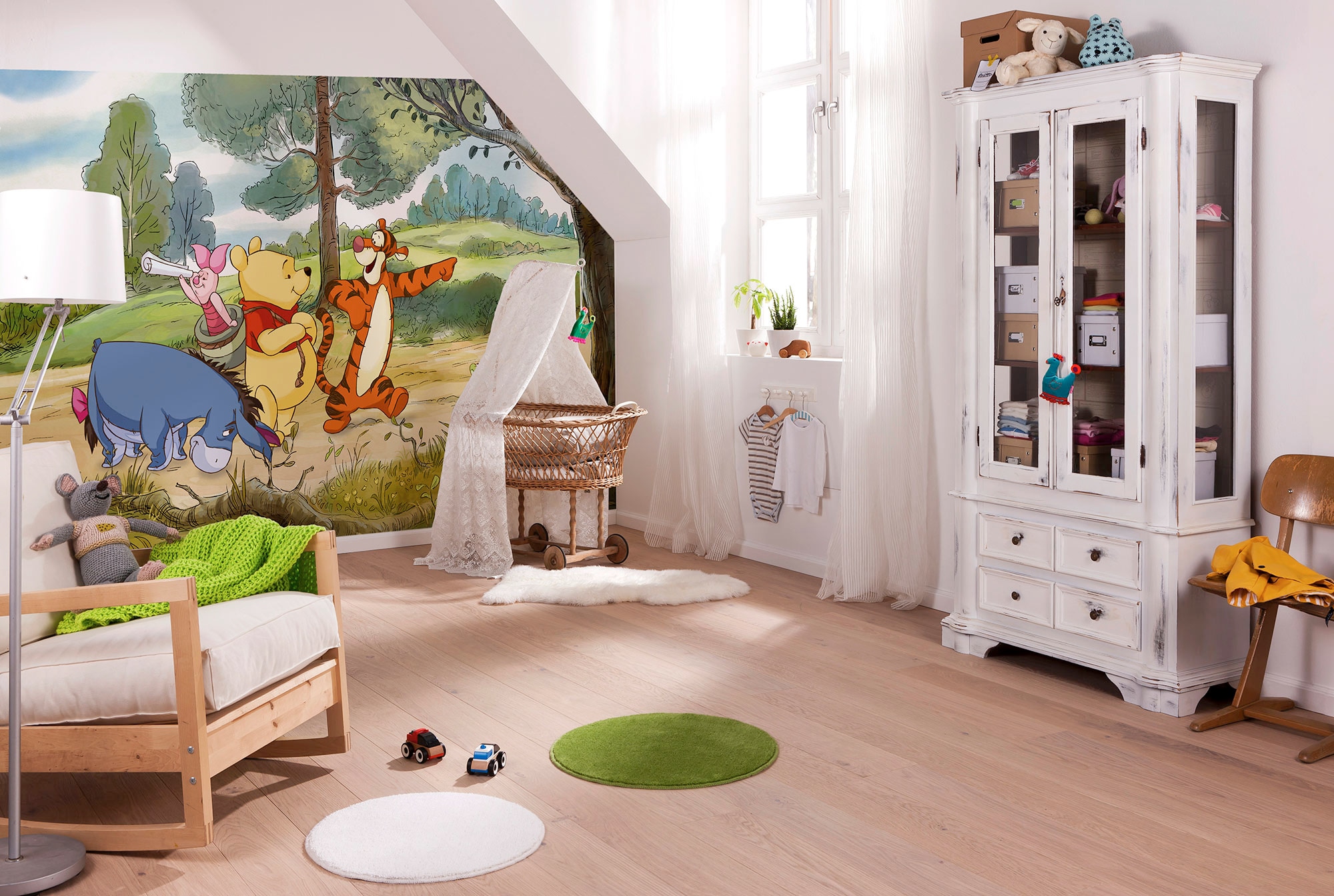 Image of Komar Fototapete "Winnie the Pooh Expedition" bedruckt glatt 250 x 200 cm (Breite x Höhe) - Tapete, Vlies, Wohnzimmer, Schlafzimmer