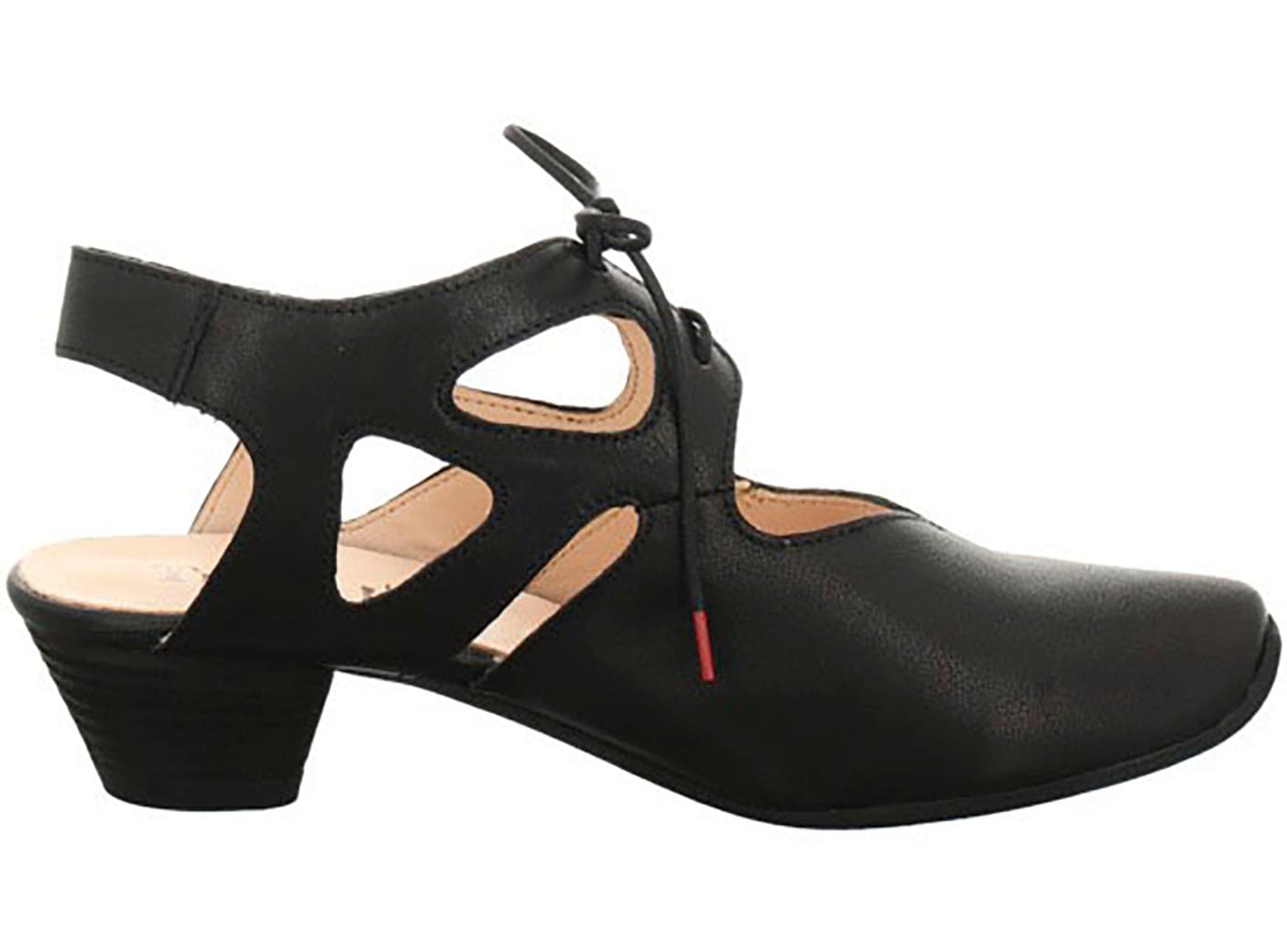 Think! Slingpumps »DAMEN«, Schnürpumps, Sommerschuh, Trichterabsatz, mit feiner Musterung
