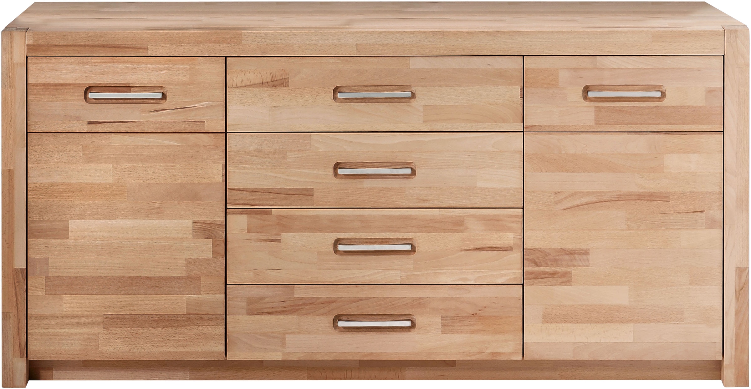Image of MCA living Sideboard "Fenja" 1 Stk. tlg. Massivholz, 4 Schubkästen, 2 Türen