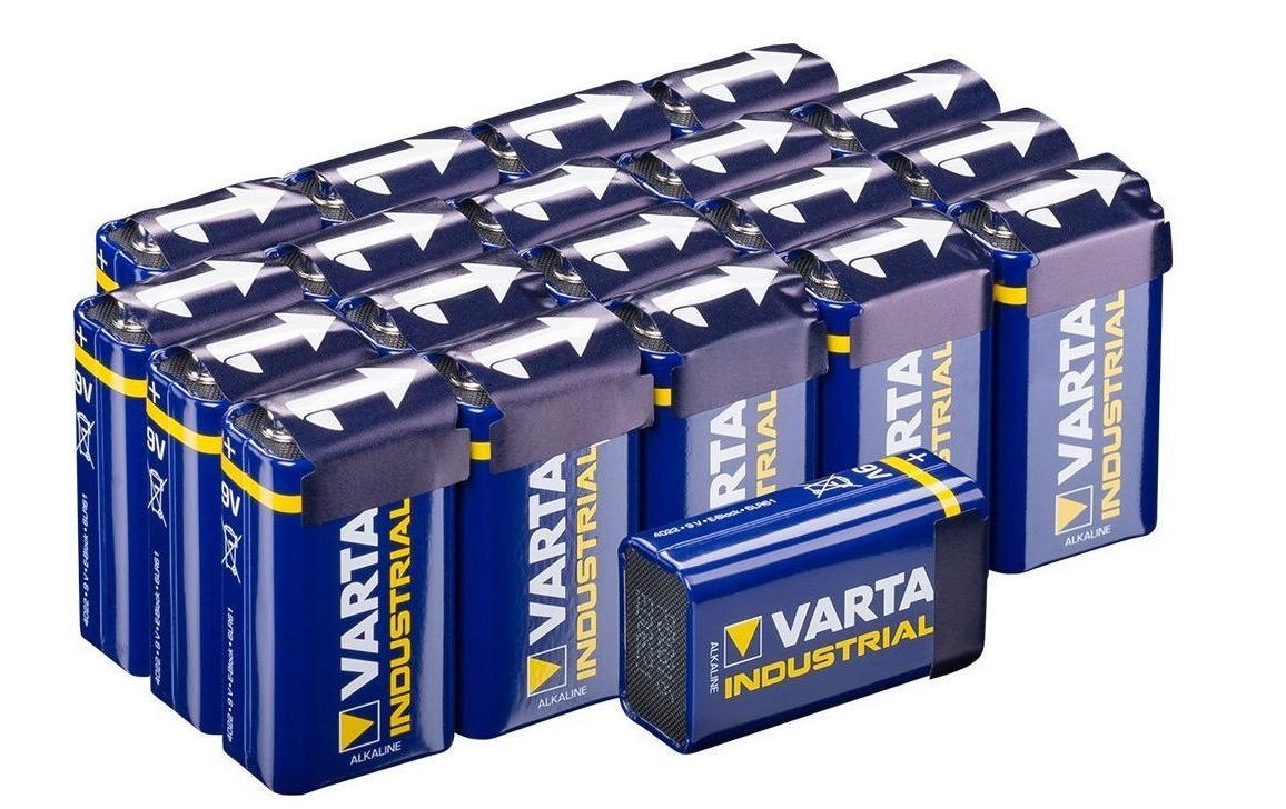 VARTA Batterie »Industrial 9 V«, (20 St.)
