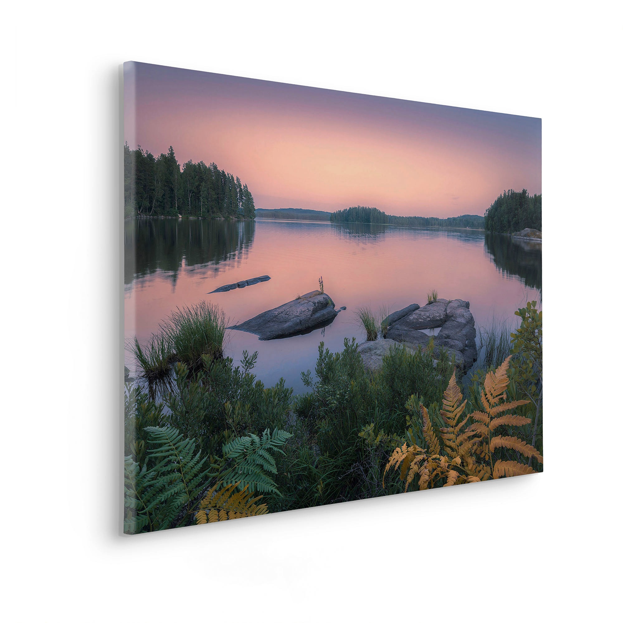 Komar Leinwandbild »Swedish Blues - Grösse 90 x 60 cm«, Baum-Blätter-Natur-Berge-Blumen-Foto-Jahreszeiten-Landschaft-Meer-Strand-Palmen, (Packung, 1 St.), Keilrahmenbild mi Echtholzrahmen