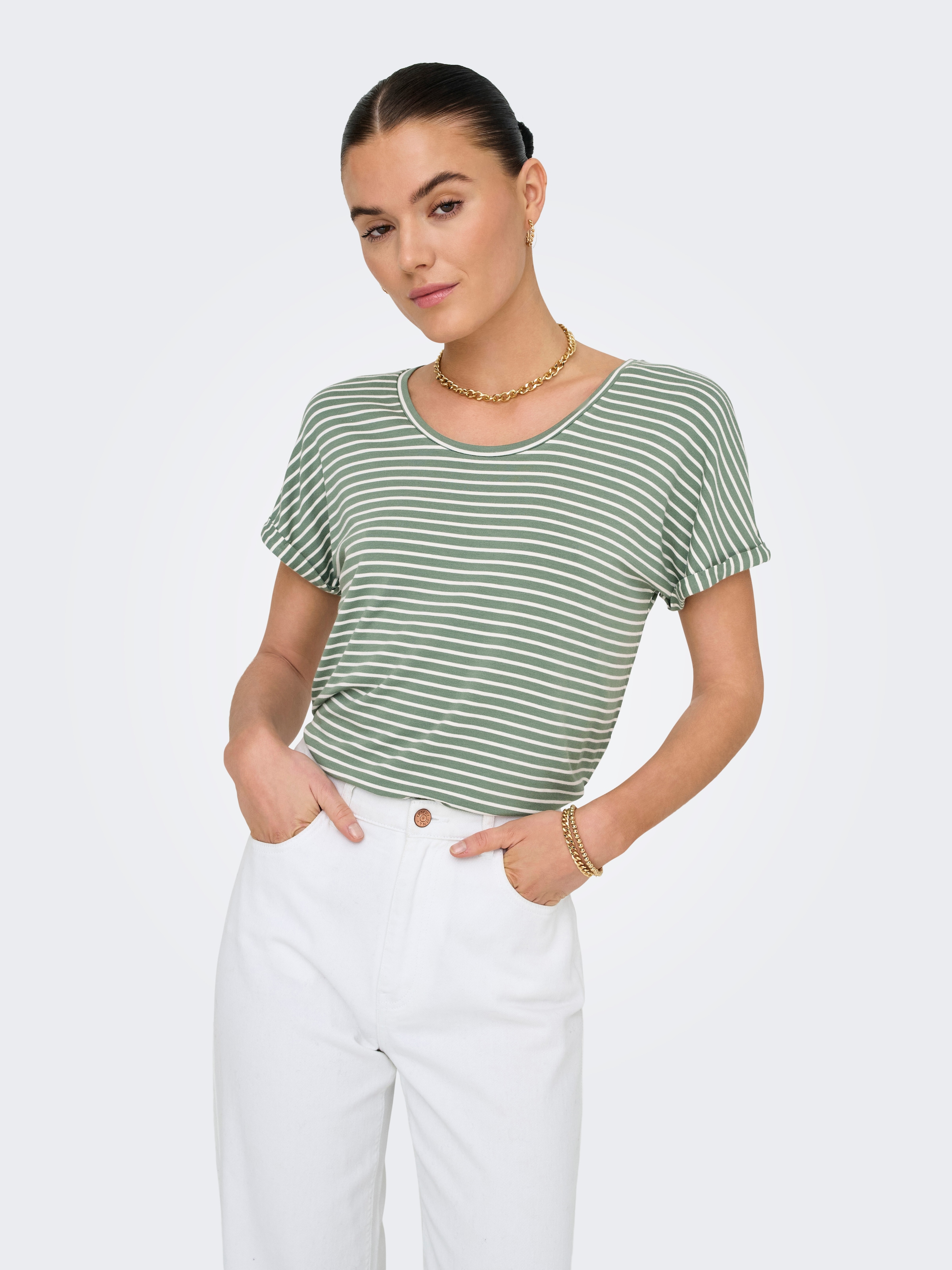 Image of JDY Kurzarmshirt "JDYSISSY S/S O-NECK TOP JRS"