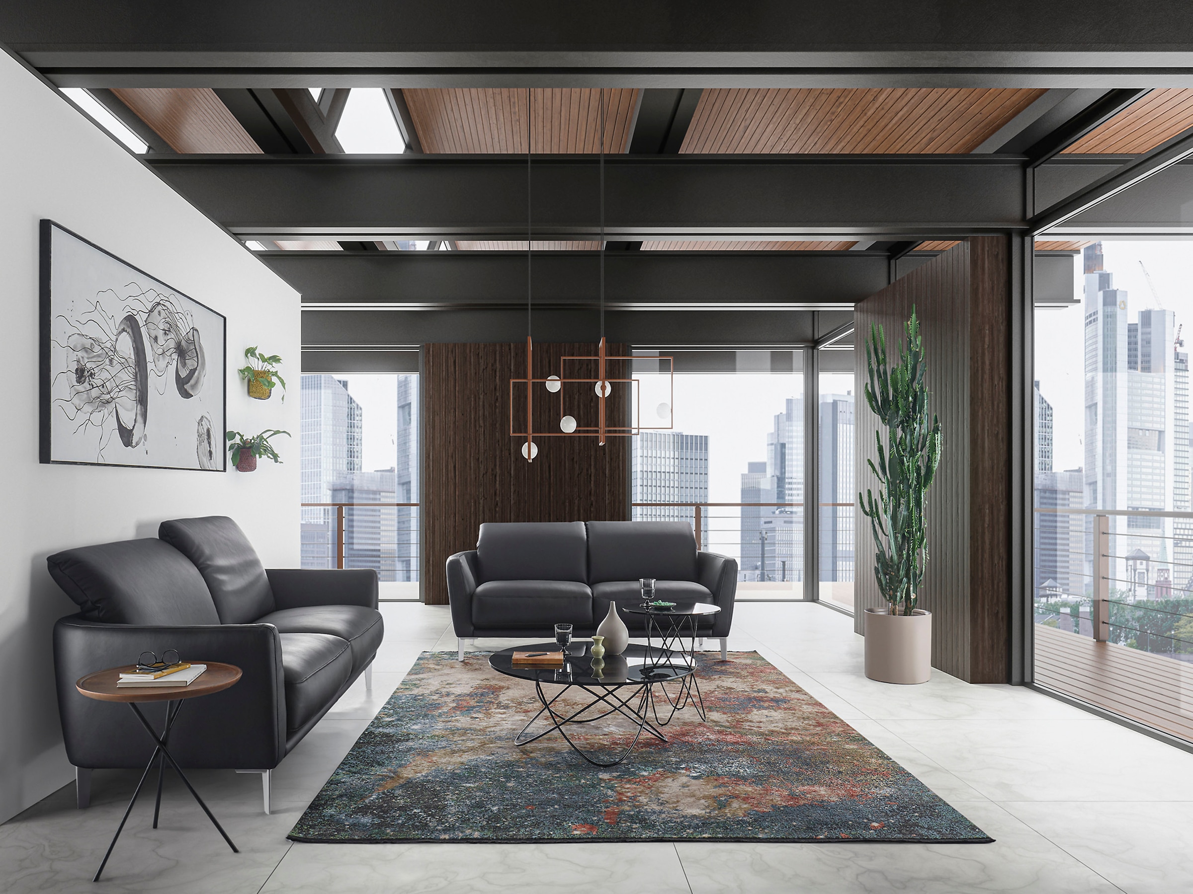 WK WOHNEN Teppich »LUXURY FOUR« rechteckig 7 mm Höhe fein eingefasst, sowie speziell veredelt, besonders flache Struktur