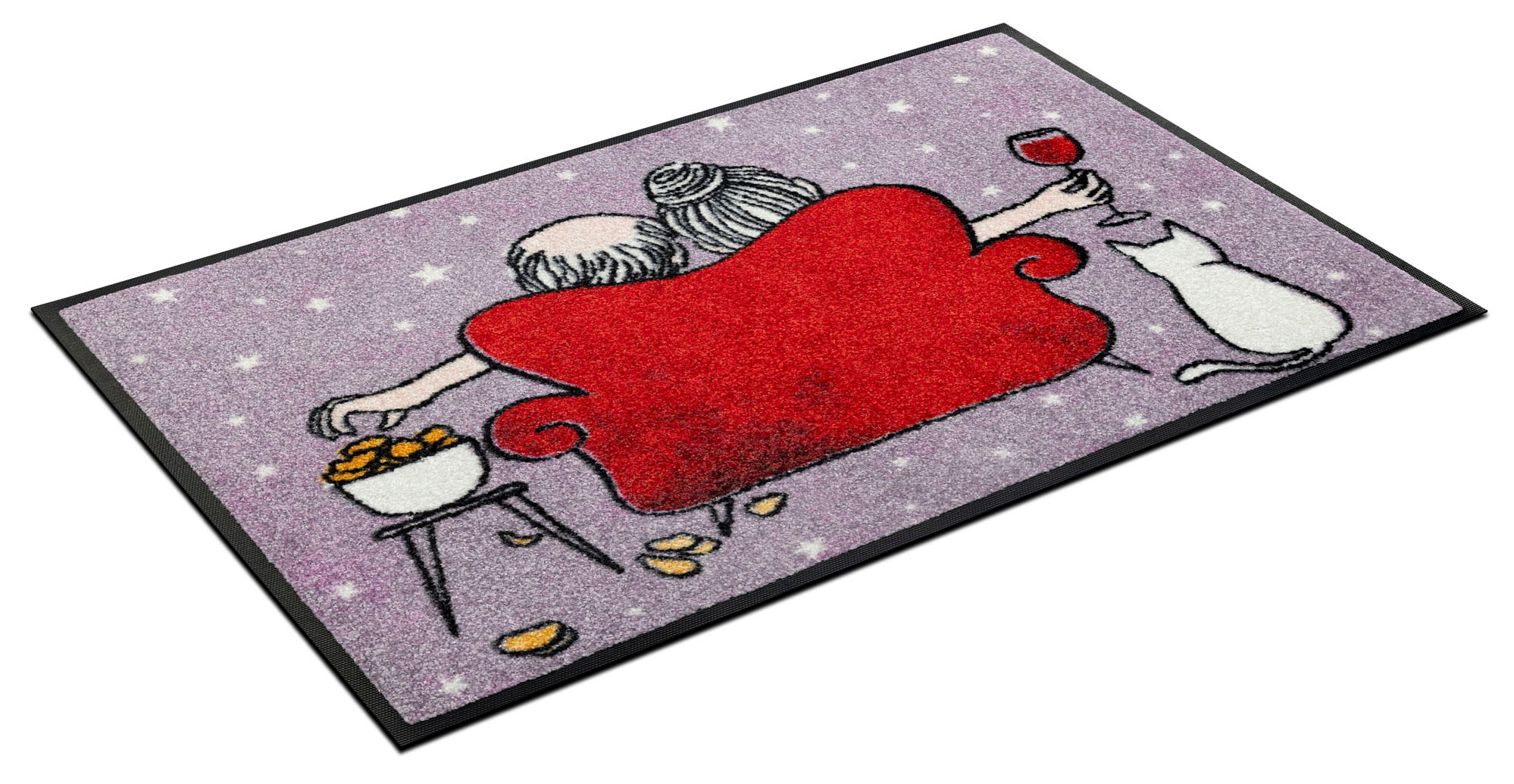 Image of wash+dry by Kleen-Tex Fussmatte »Good Times«, rechteckig, 7 mm Höhe bei Ackermann Versand Schweiz