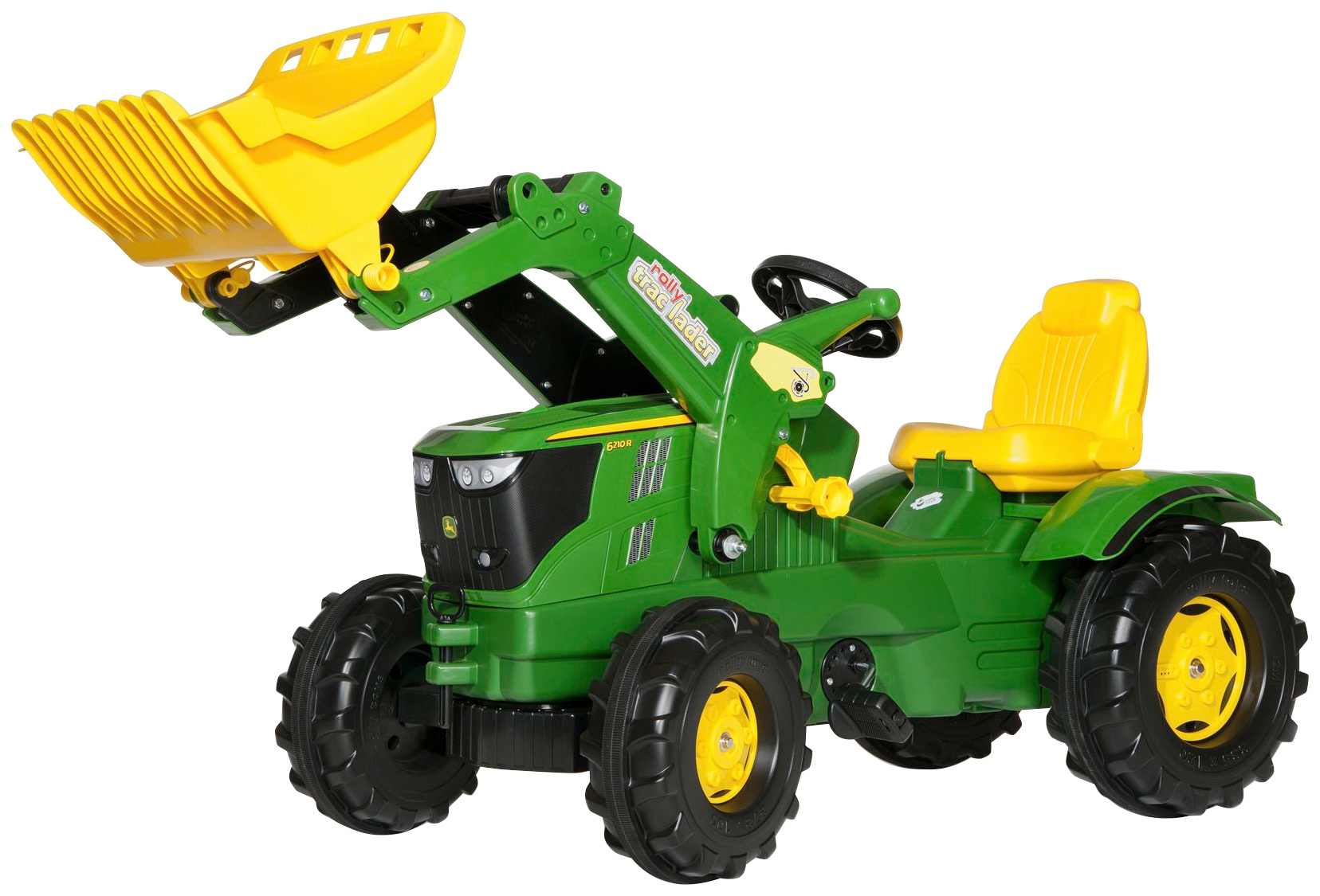 Image of Rolly Toys Tretfahrzeug »John Deere 6210R«, Kindertraktor mit Lader bei Ackermann Versand Schweiz