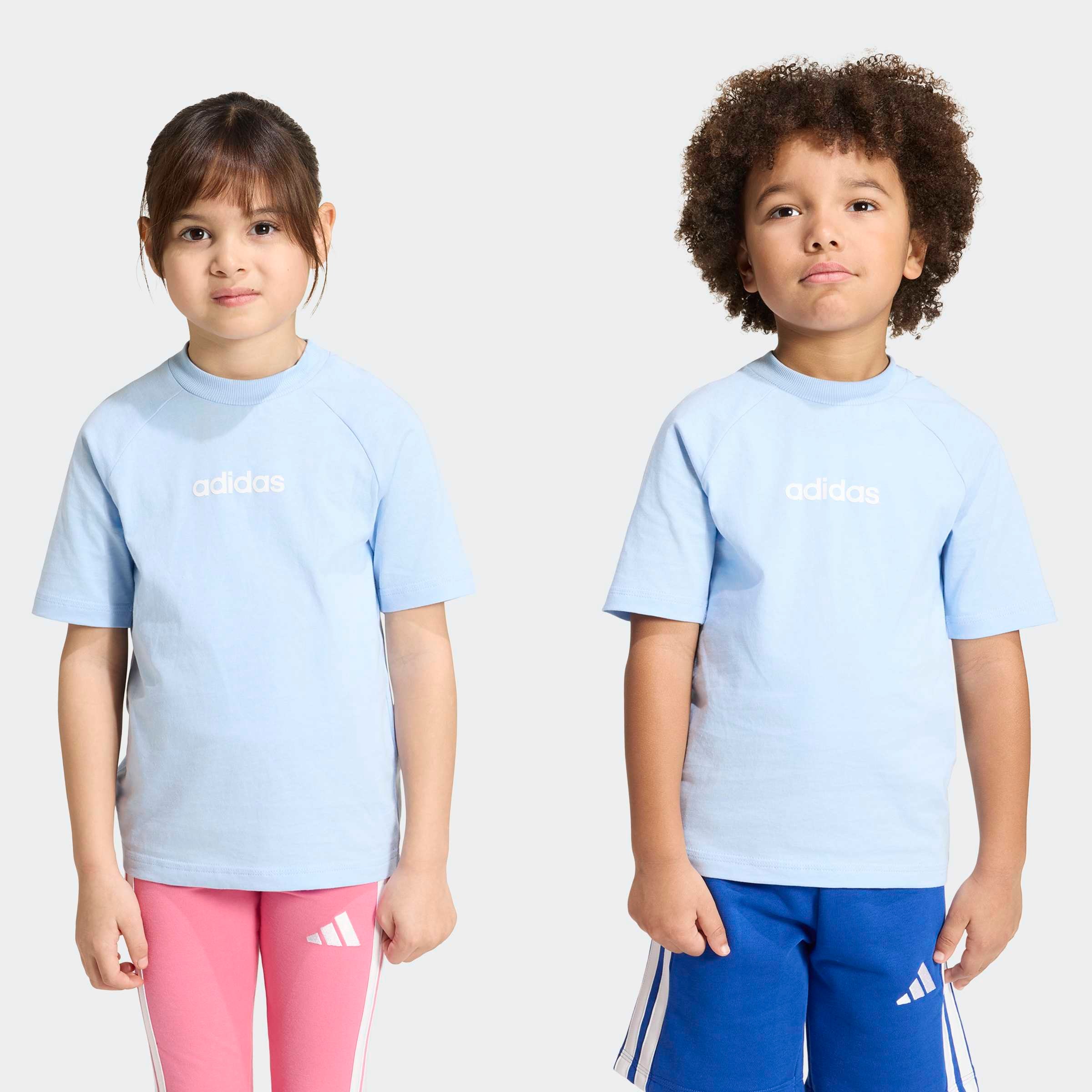 adidas Sportswear T-shirt »LK LIN TEE 160« pour enfants, col rond, sans fermeture, matière douce