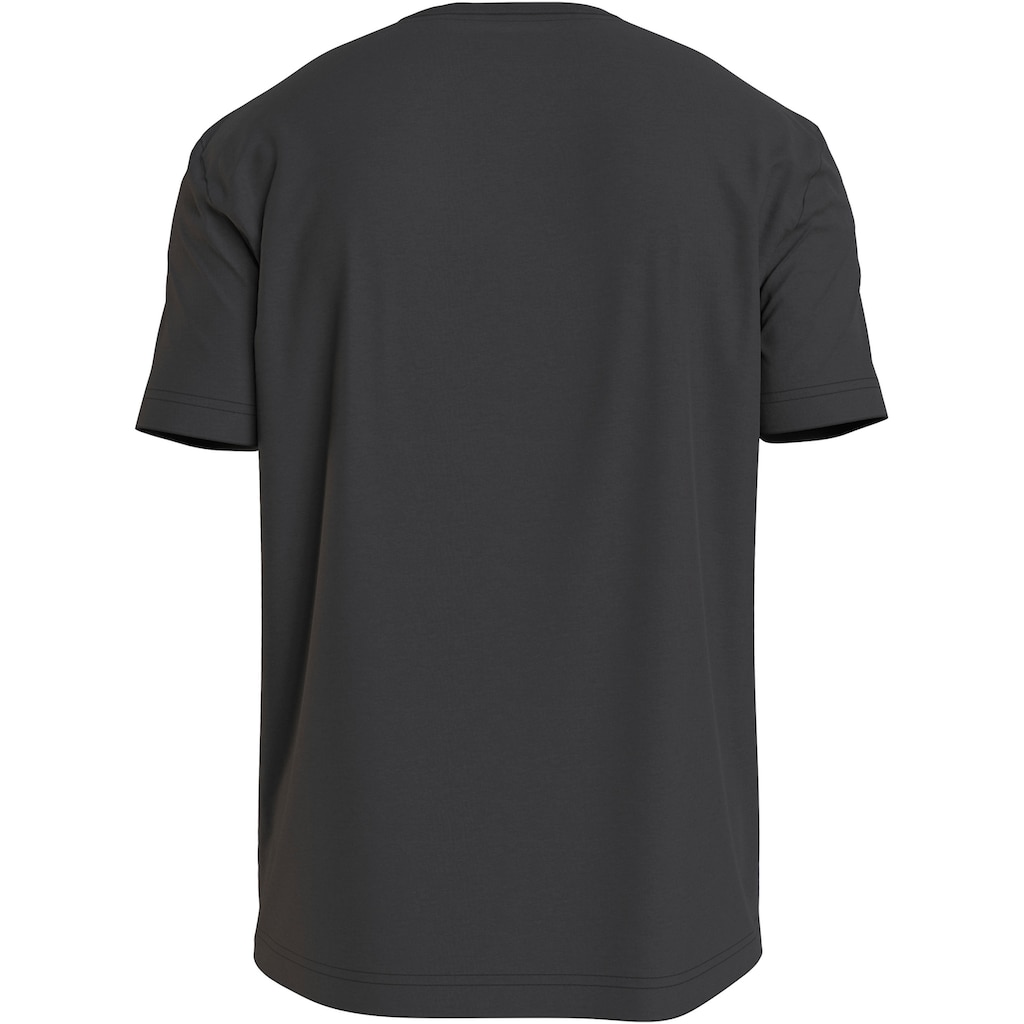 Calvin Klein T-Shirt »DOUBLE FLOCK LOGO T-SHIRT«, mit Markenlabel