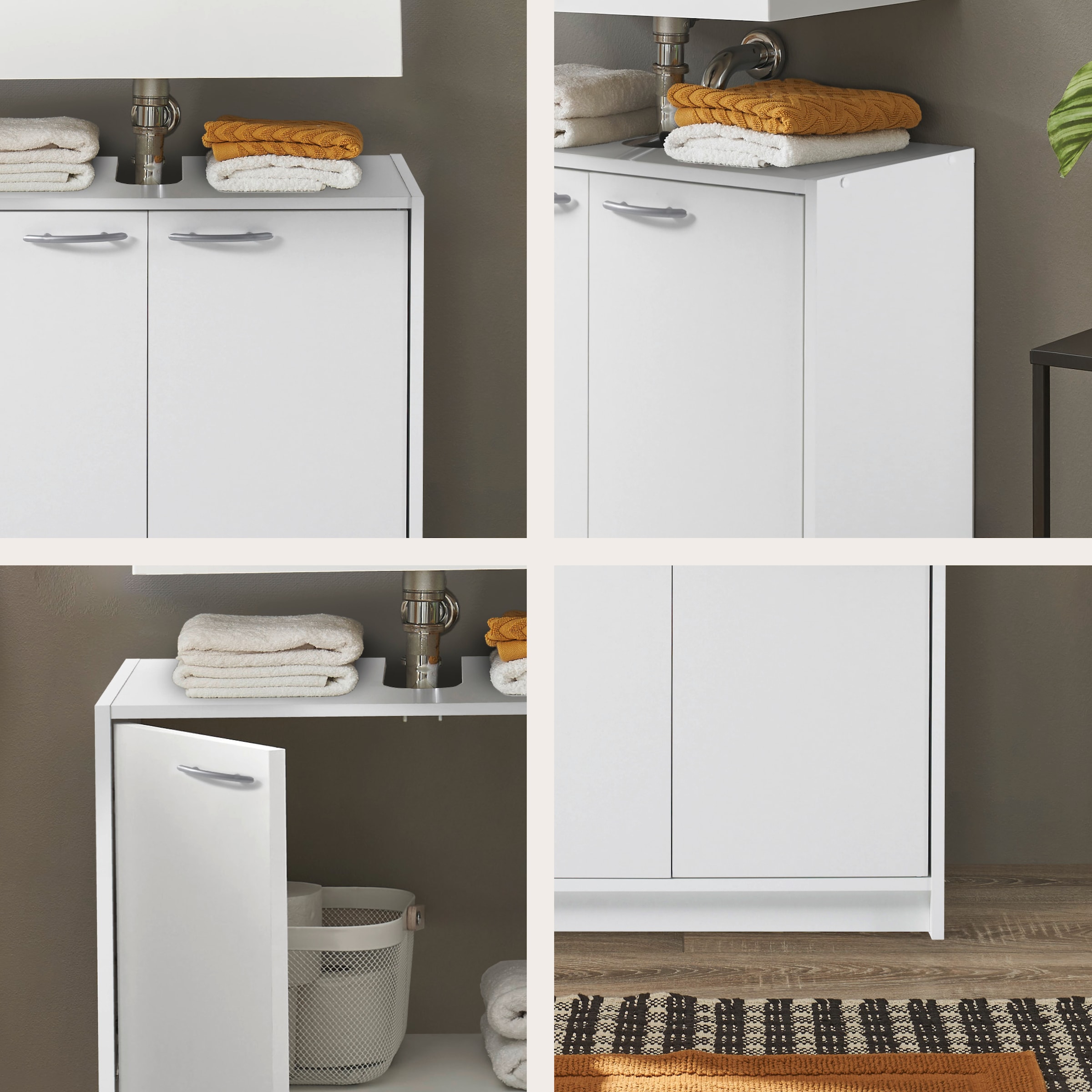 BASIC by Balculina Waschbeckenunterschrank »Smash, Breite 63 cm« 1 Stk. tlg. mit 2 Türen