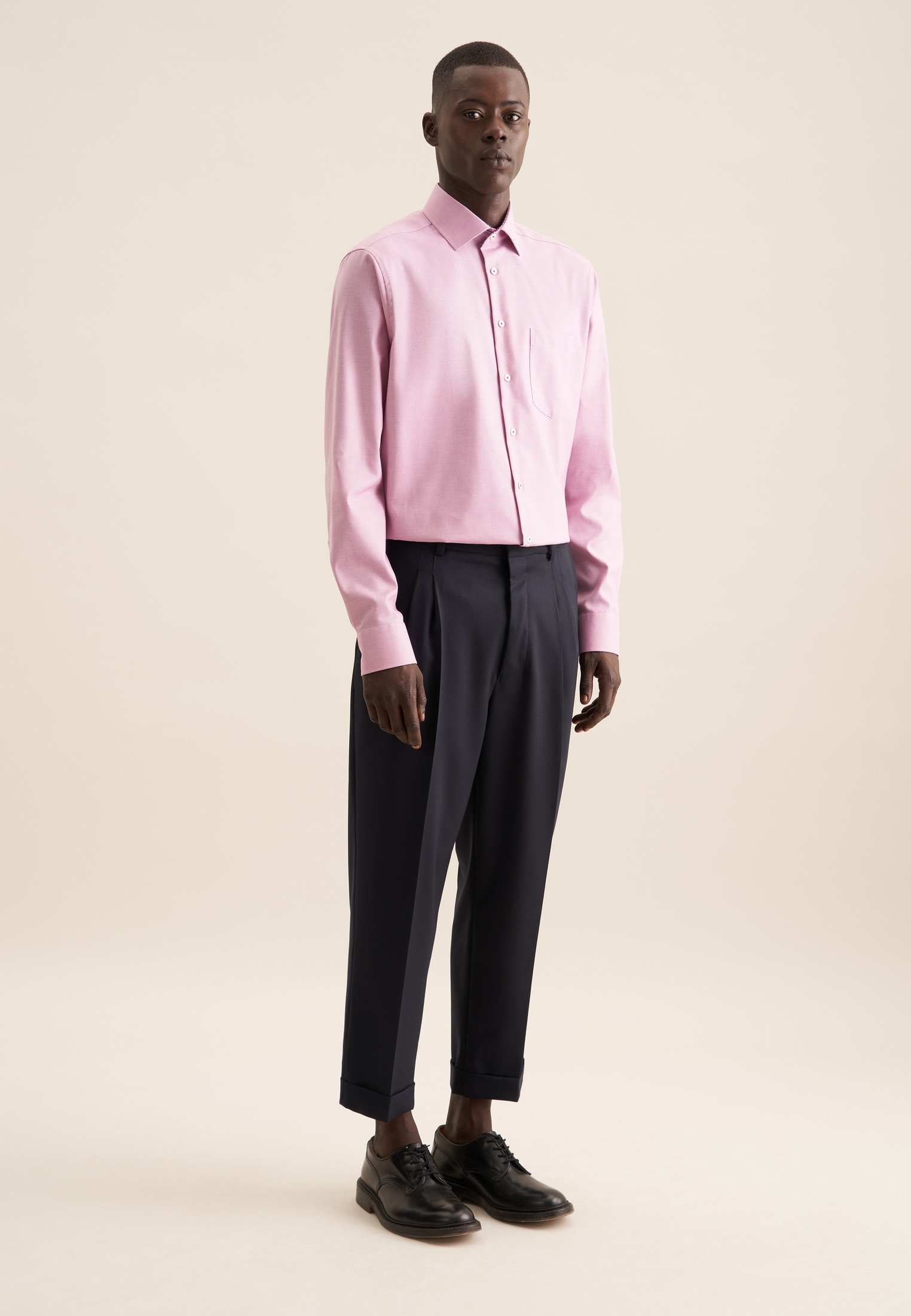 seidensticker Businesshemd »Regular« Regular 1/1 Kentkragen Struktur