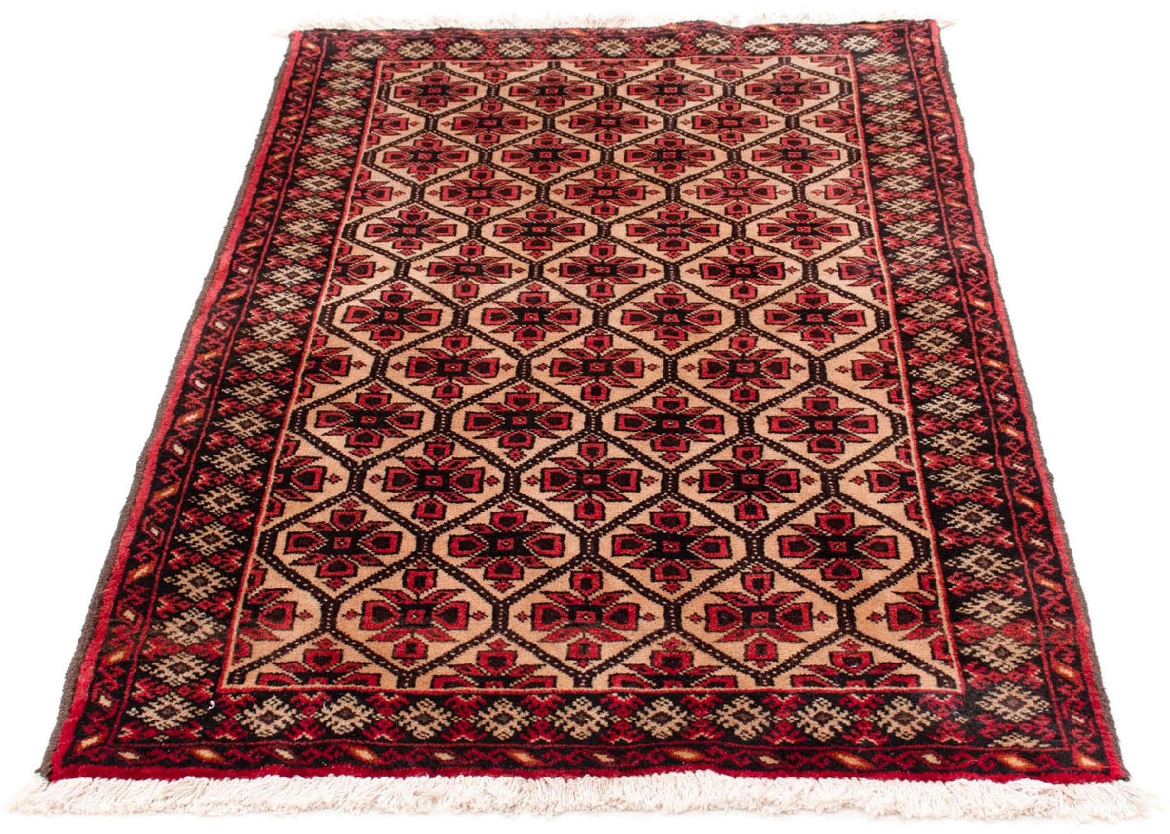 Image of morgenland Orientteppich »Belutsch - 146 x 84 cm - hellbraun«, rechteckig, 8 mm Höhe, Wohnzimmer, Handgeknüpft, Einzelstück mit Zertifikat bei Ackermann Versand Schweiz