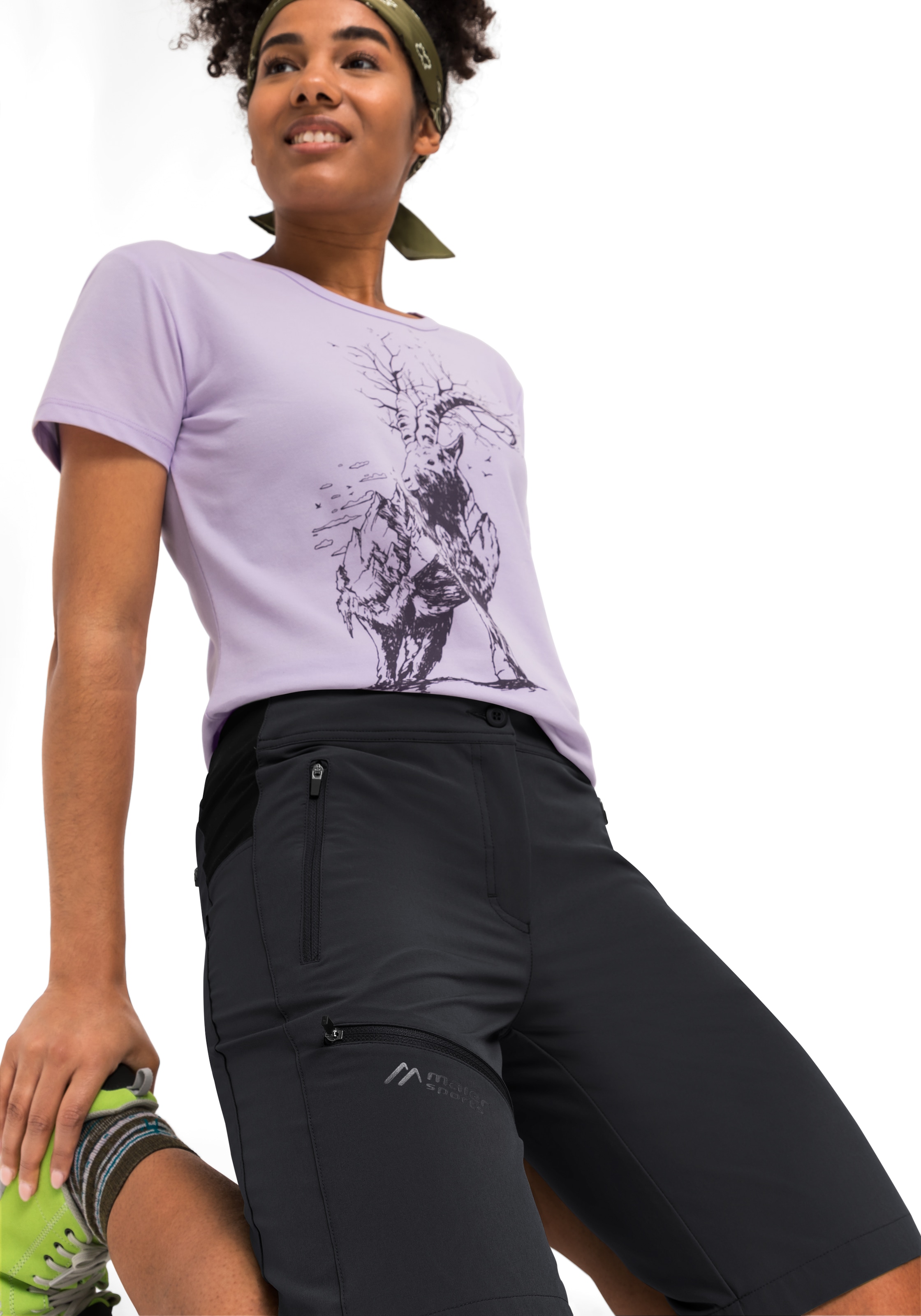 Maier Sports Bermudas »Latit Short Vario«, kurze Damen Wanderhose, moderne Outdoor-Bermuda, Trekkinghose