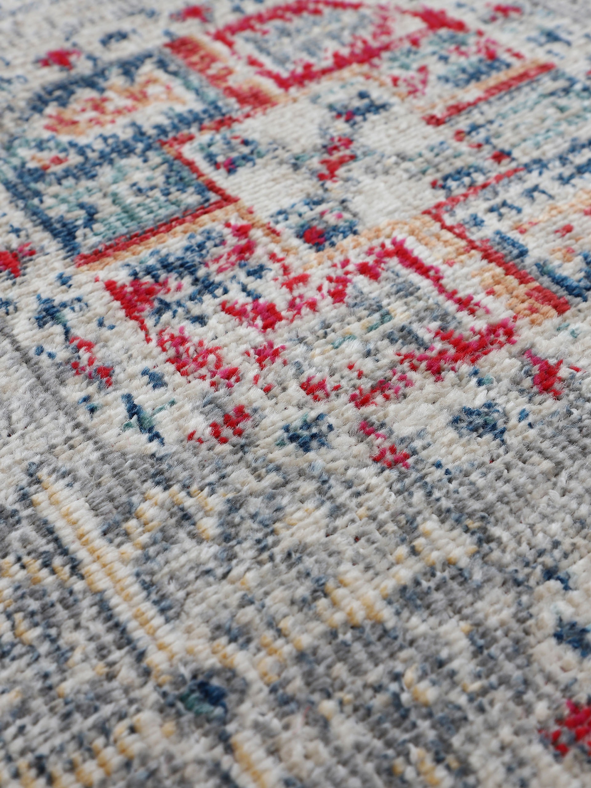 carpetfine Teppich »Mahal«, rechteckig, 3 mm Höhe, Orient Vintage Look, Wohnzimer