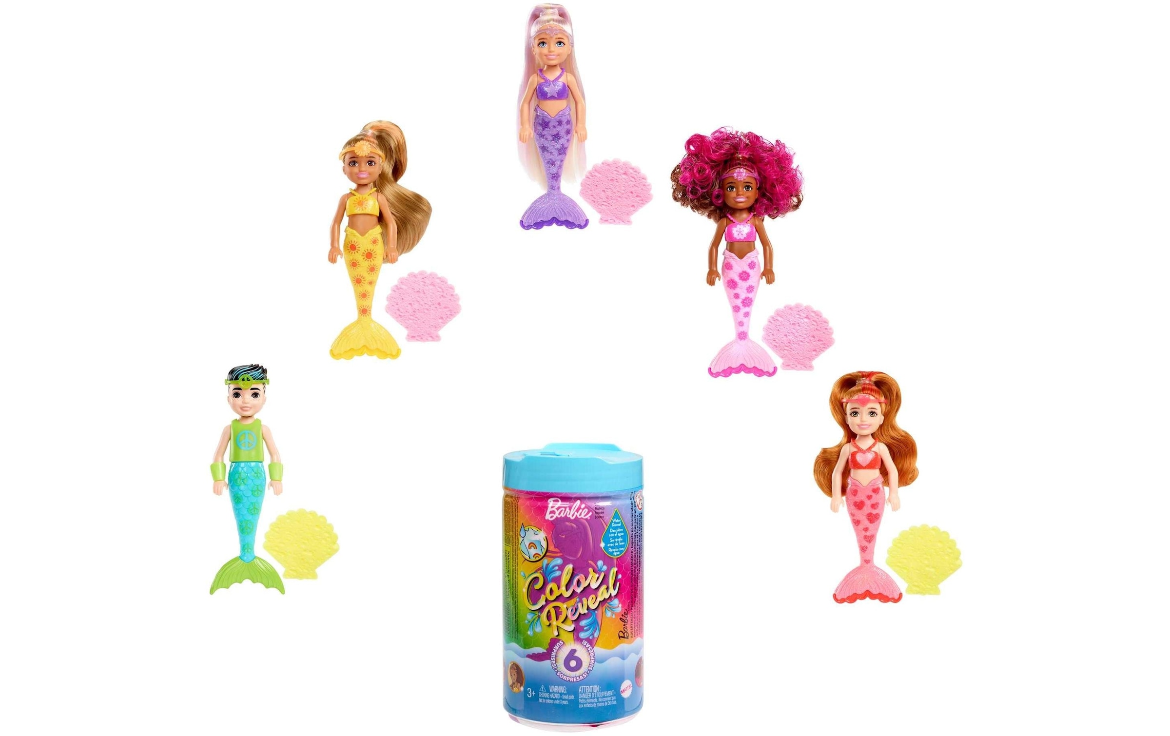 Image of Barbie Anziehpuppe »Color Reveal Mermaids« bei Ackermann Versand Schweiz