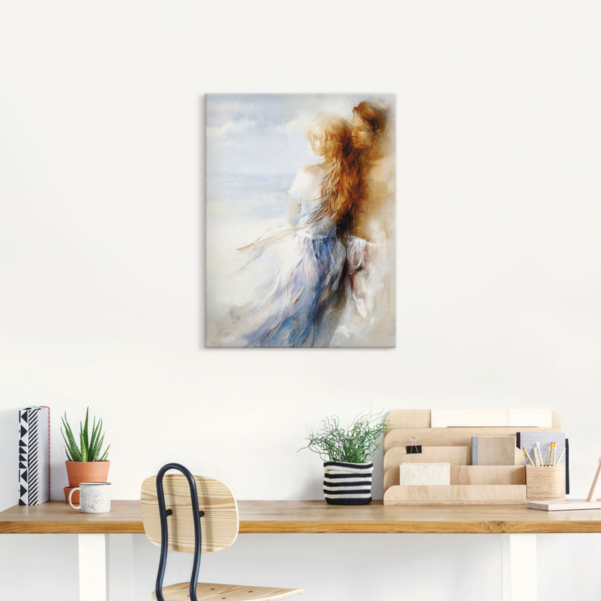 Artland Wandbild »Zusammen«, Paar, (1 St.), als Leinwandbild, Poster in verschied. Grössen