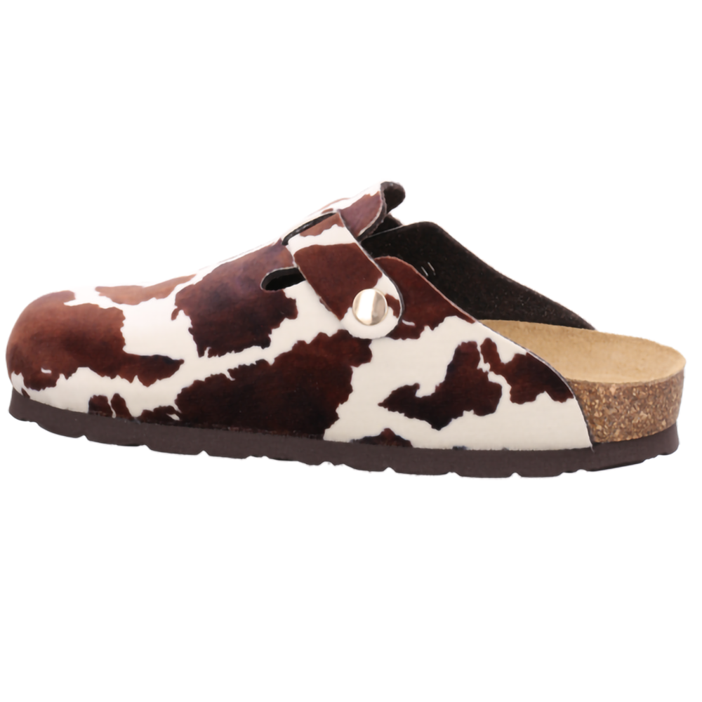 Rohde Sabot »Alba«  chausson, mule avec motif taches de vache intégral