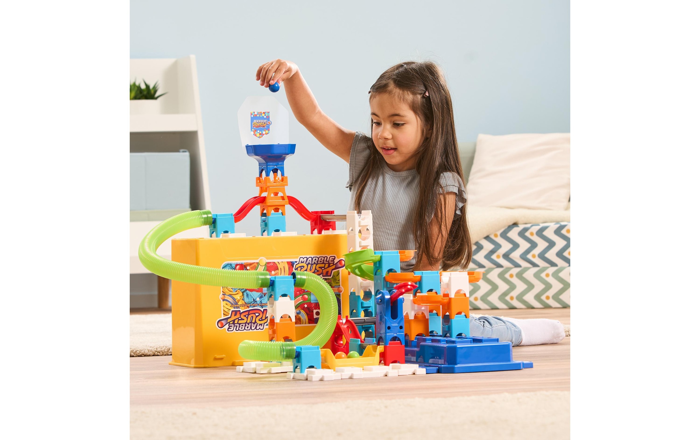 Vtech® Lernspielzeug »Marble Rush Build & Store Box Set M400 -DE-«, (65 St.)