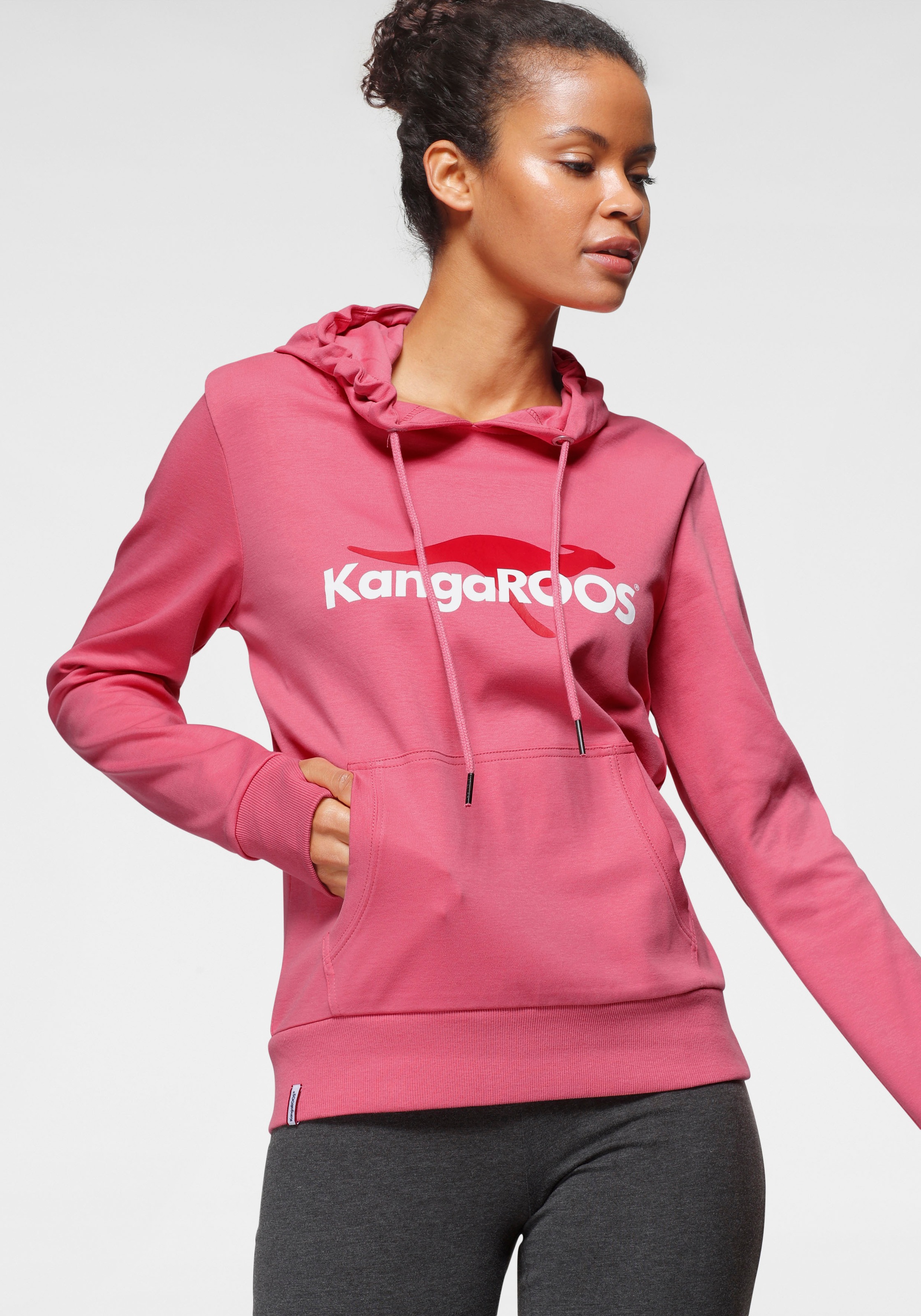 Image of KangaROOS Hoodie, mit coolem Logo-Front-Print bei Ackermann Versand Schweiz