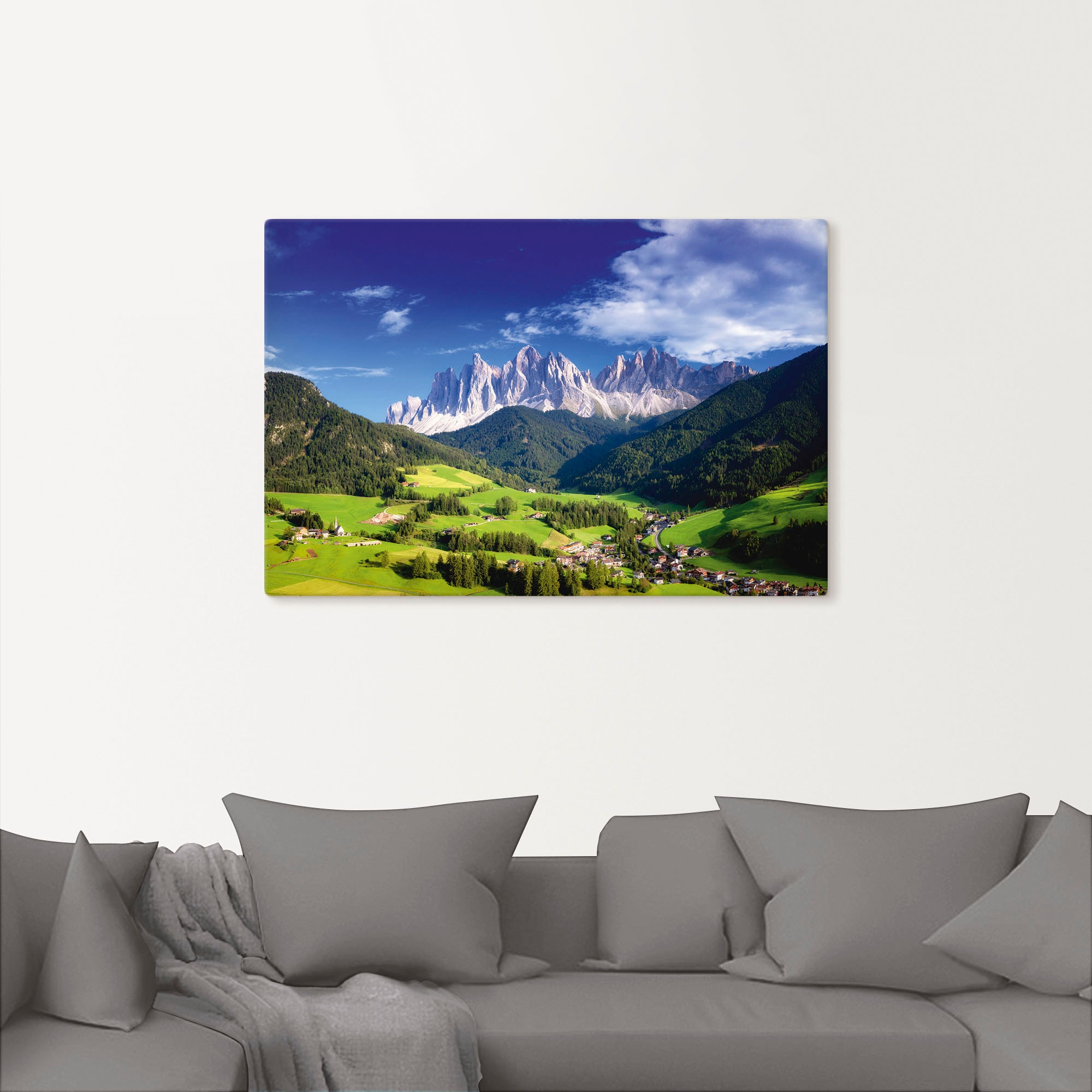 Artland Wandbild »Südtirol«, Berge & Alpenbilder, (1 St.), als Alubild, Leinwandbild, Wandaufkleber oder Poster in versch. Grössen