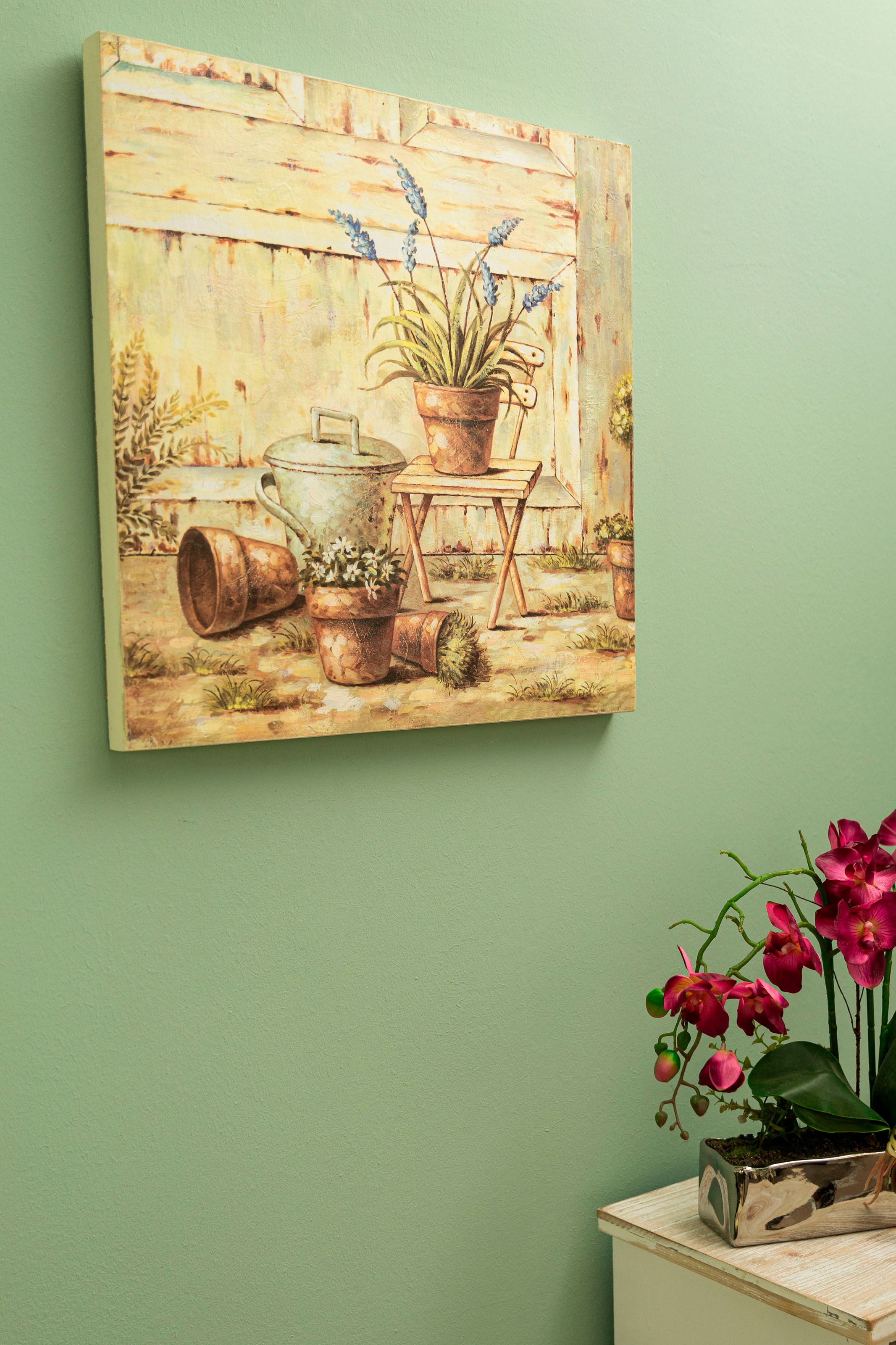 Image of Myflair Möbel & Accessoires Wandbild »Jolin«, Wanddeko, Motiv Stillleben mit Blumentöpfen, 51x51 cm, Wohnzimmer bei Ackermann Versand Schweiz