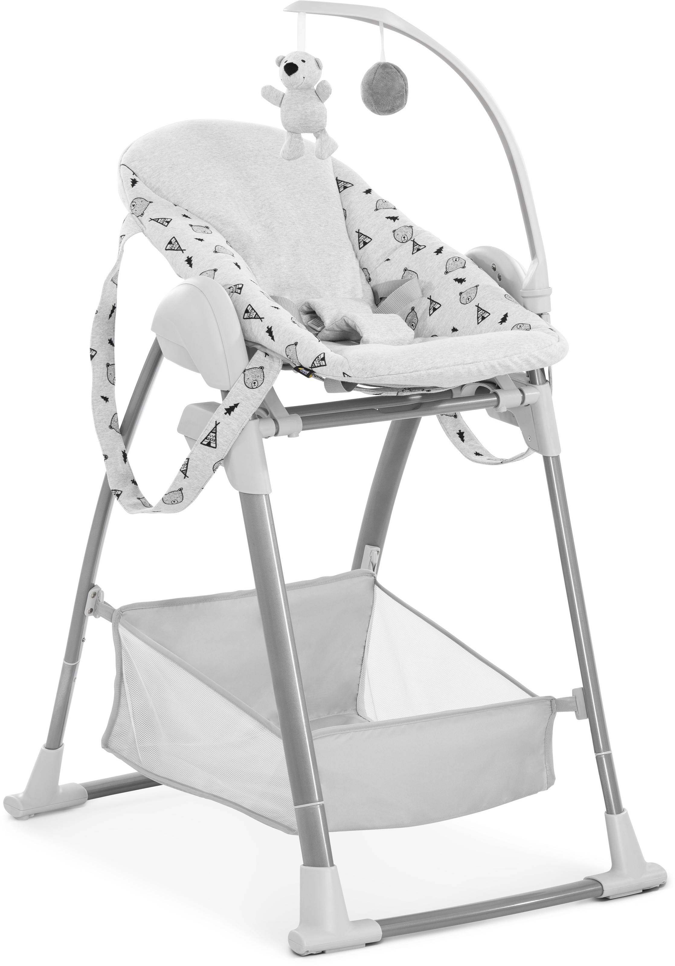 Image of Hauck Kombihochstuhl »Sit N Relax 3in1, Nordic Grey«, mit Neugeborenenaufsatz und Wippengestell bei Ackermann Versand Schweiz