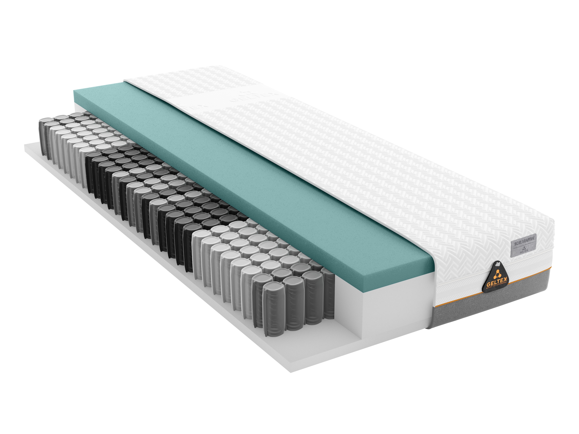 Schlaraffia Taschenfederkernmatratze »GELTEX® Quantum Touch Next 240 TFK«, 24 cm hoch, Raumgewicht: 45 kg/m³, 420 Federn, (1 St.), in vielen Grössen 90x200, 140x200 und auch in Sondergrössen erhältlich!