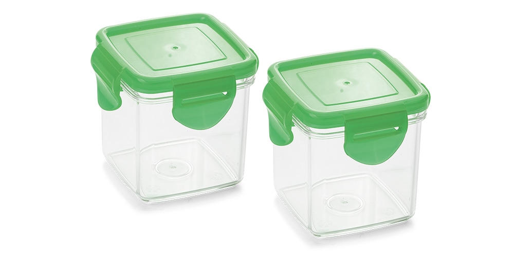 Image of Genius Auffangbehälter "Nicer Dicer Quick" verschliessen und luftdicht aufbewahren