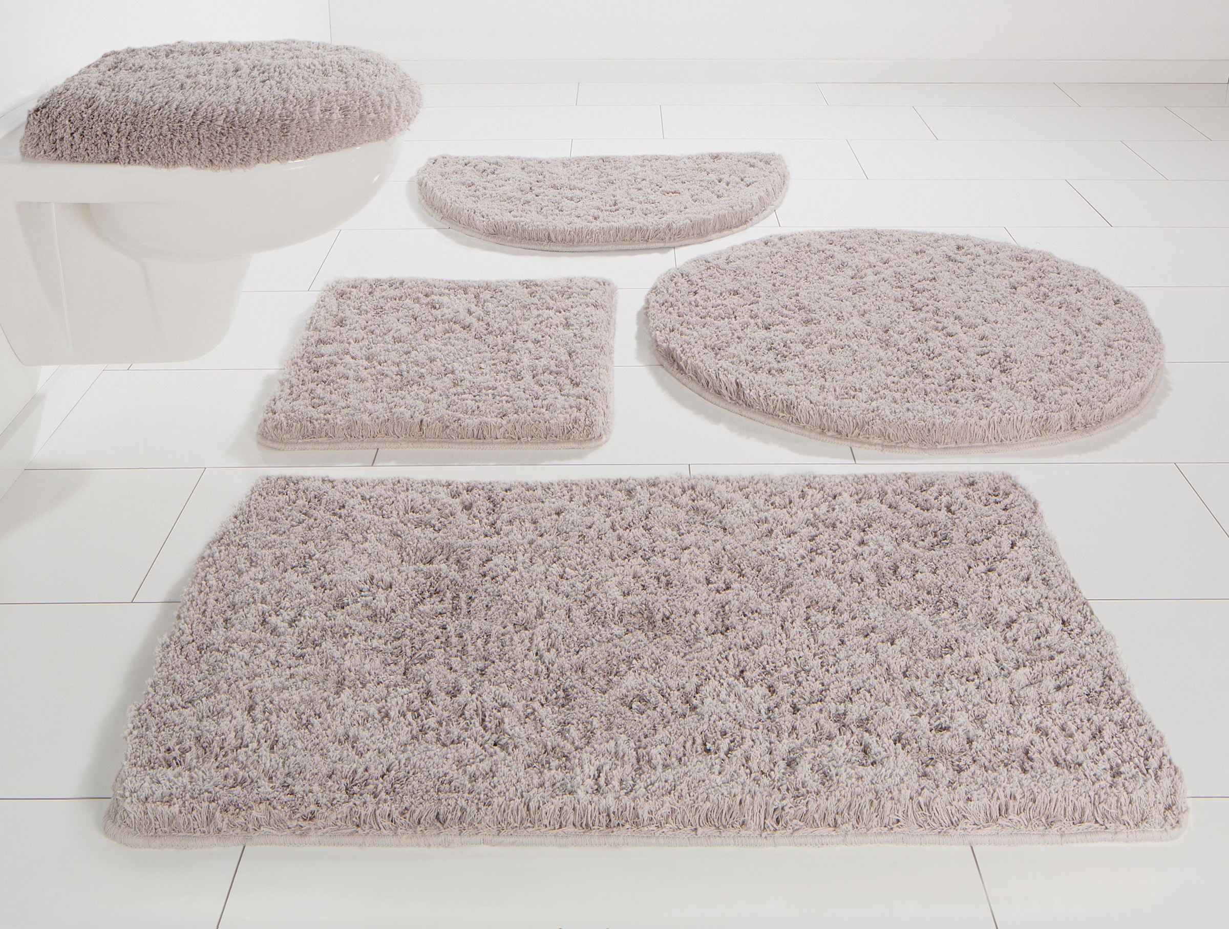 Möve Badematte "Superwuschel, Badvorleger, Badezimmer Teppich" Höhe 40 mm rutschhemmend beschichtet fußbodenheizungsgeeignet  schnell trocknend  strapazierfähig Mikrofaser-Badematte, Badteppich, rechteckig, rund & als 3-tlg. Set