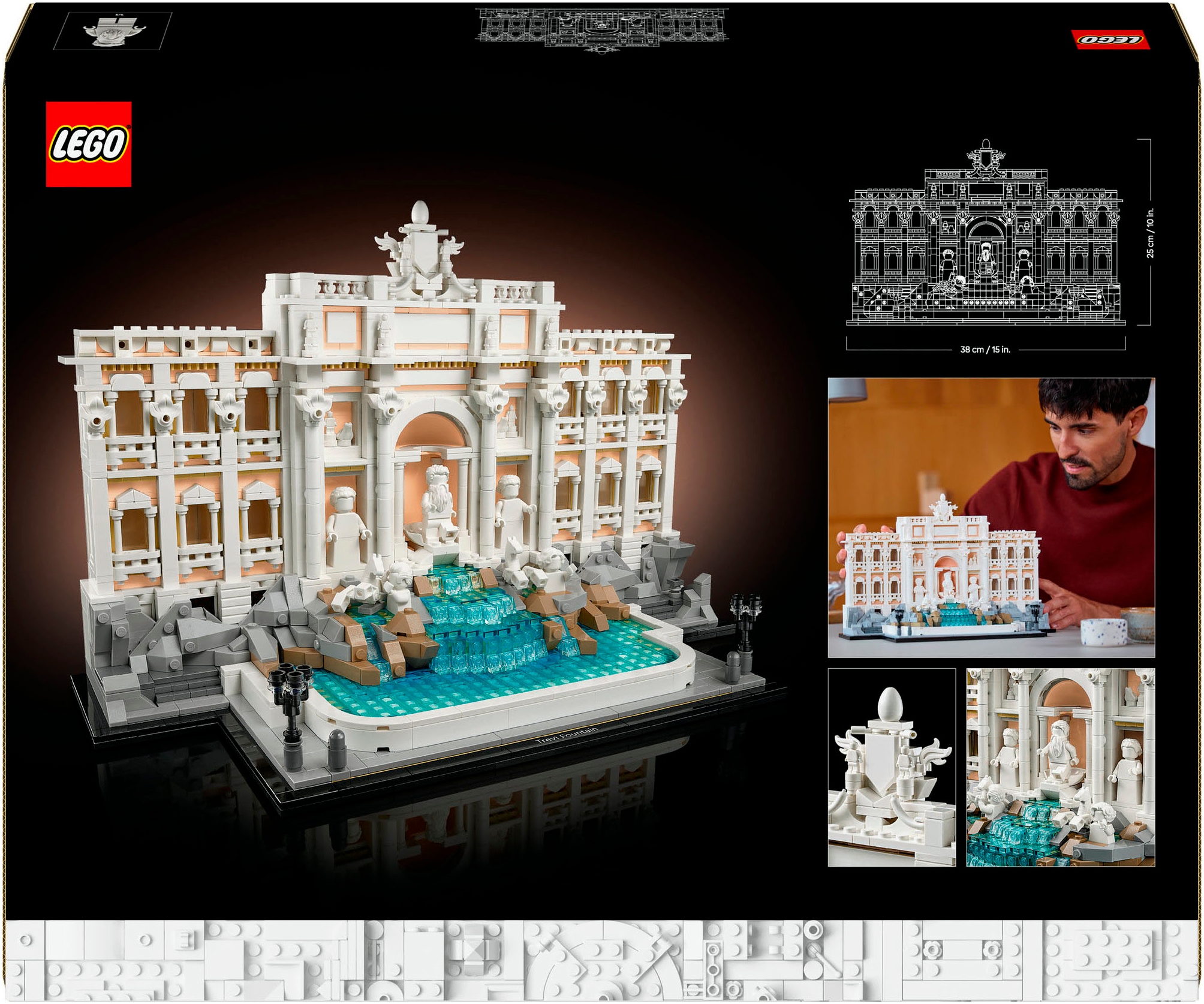 LEGO® Pions de construction »Trevi-Brunnen (21062), LEGO® Architecture« Made in Europe