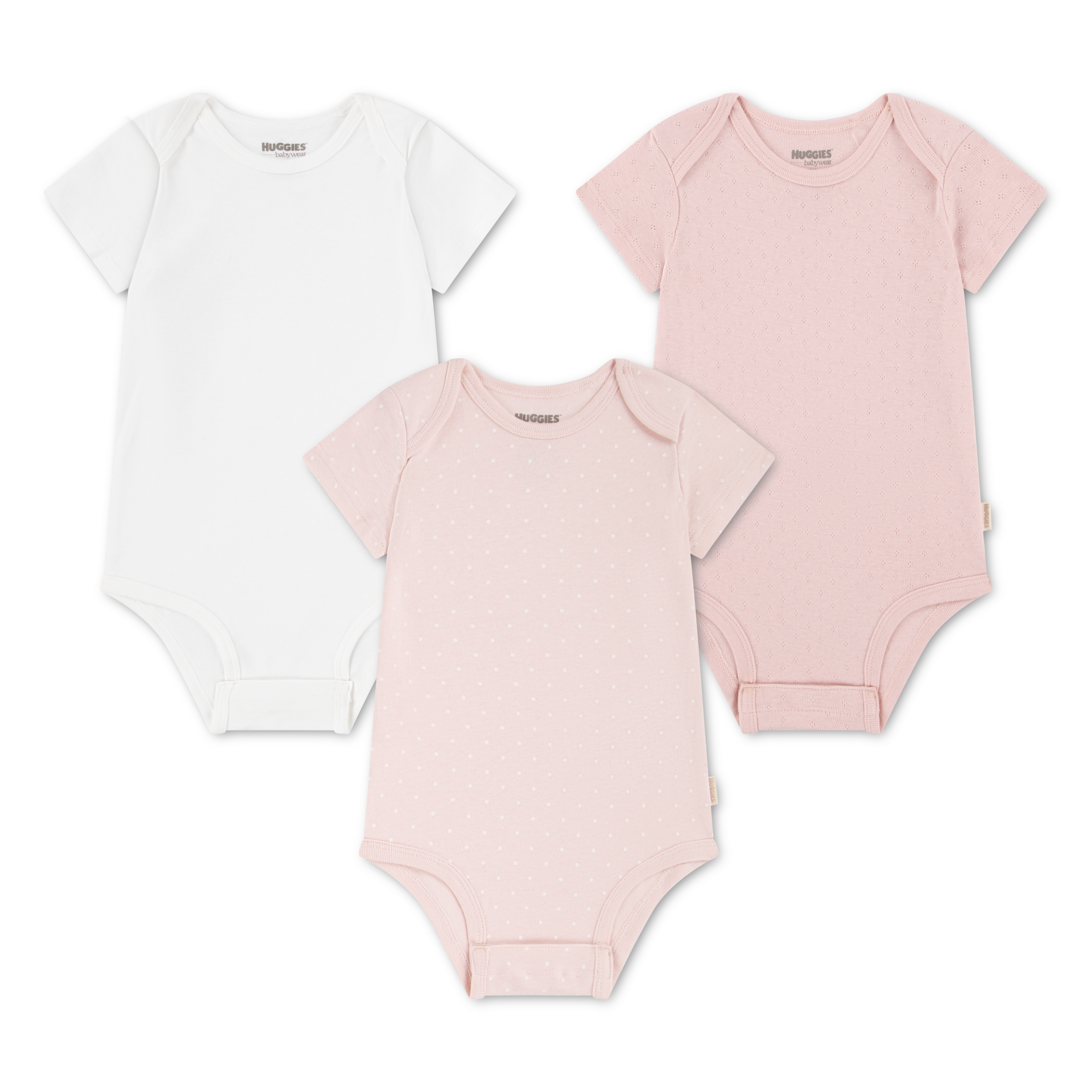 HUGGIES babywear Body »HUGB 3PK BODYSUIT« Paquet, 3 cuis aus Baumwolle