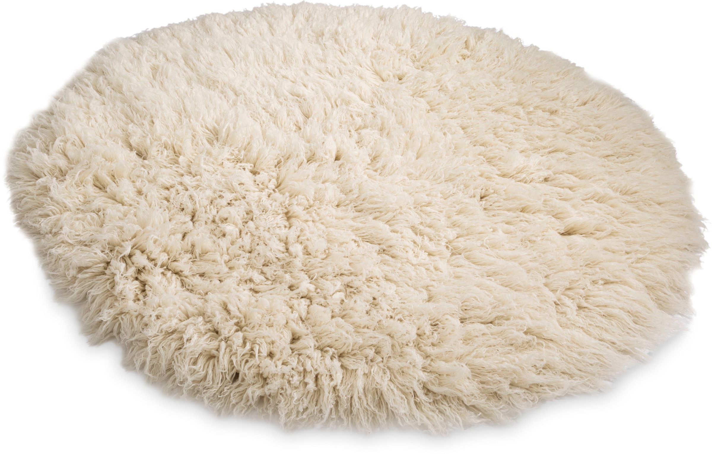 Image of THEKO Wollteppich »Flokati XXL«, rund, 100 mm Höhe, reine Wolle, handgearbeitet, ideal im Wohnzimmer & Schlafzimmer bei Ackermann Versand Schweiz